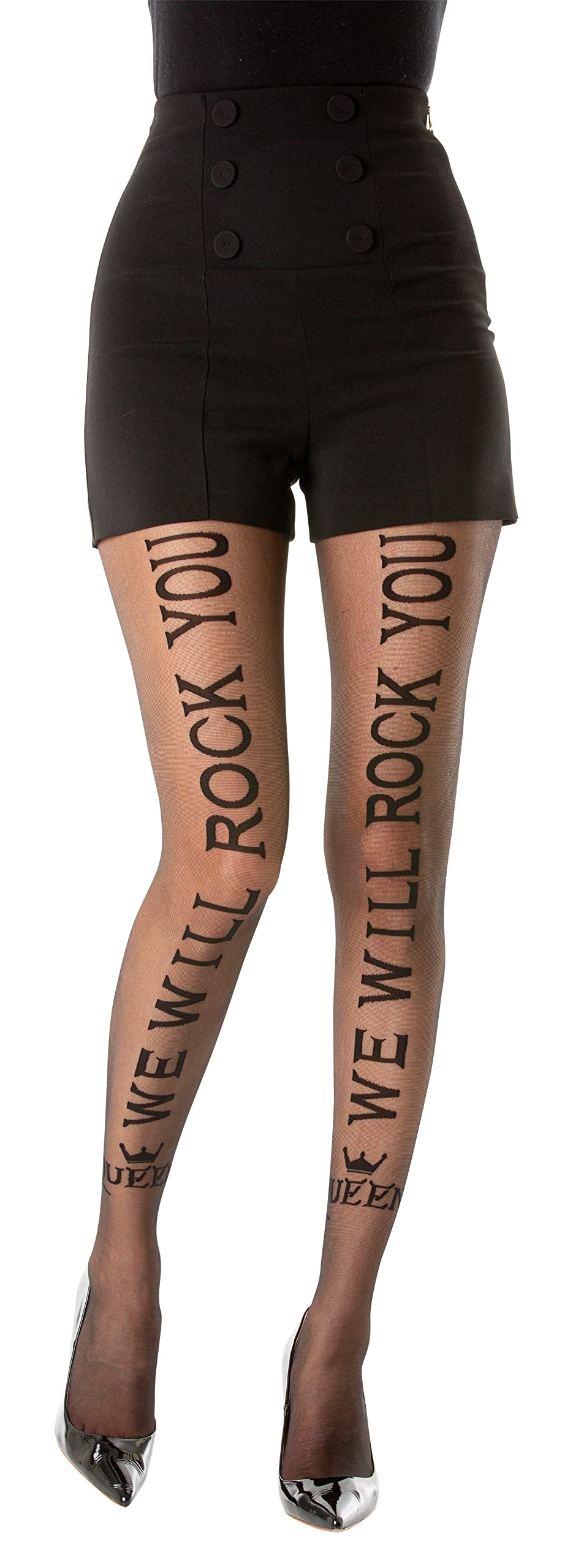 Gi&Gi 40 denier sheer tights characterized by a rear stripe with ROCK writing when optimism is in fashion...here is the coolest lettering trend of the moment! No. 1627 L
