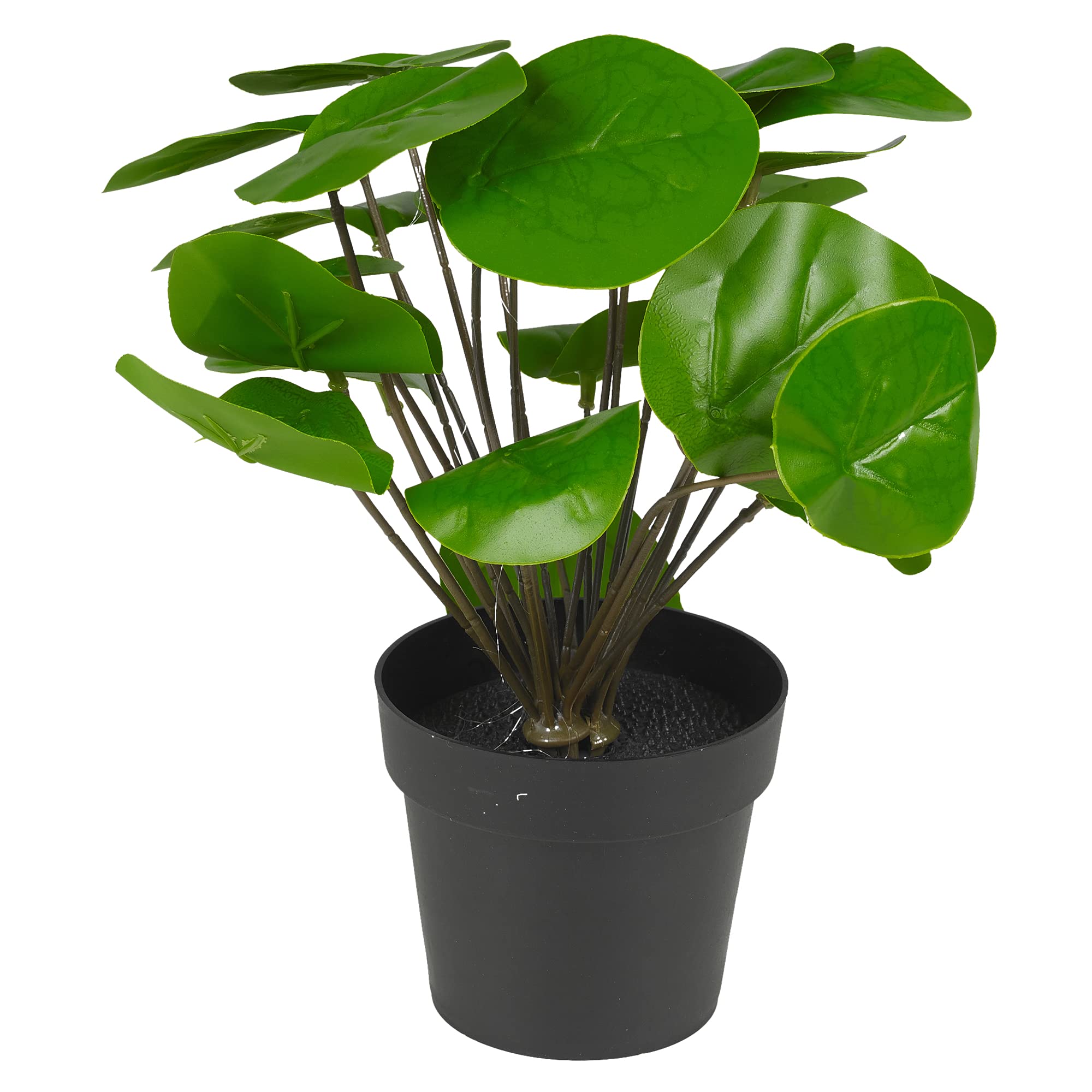 Urbnliving Decorative Realistic Artificial Pilea Plant In Pot