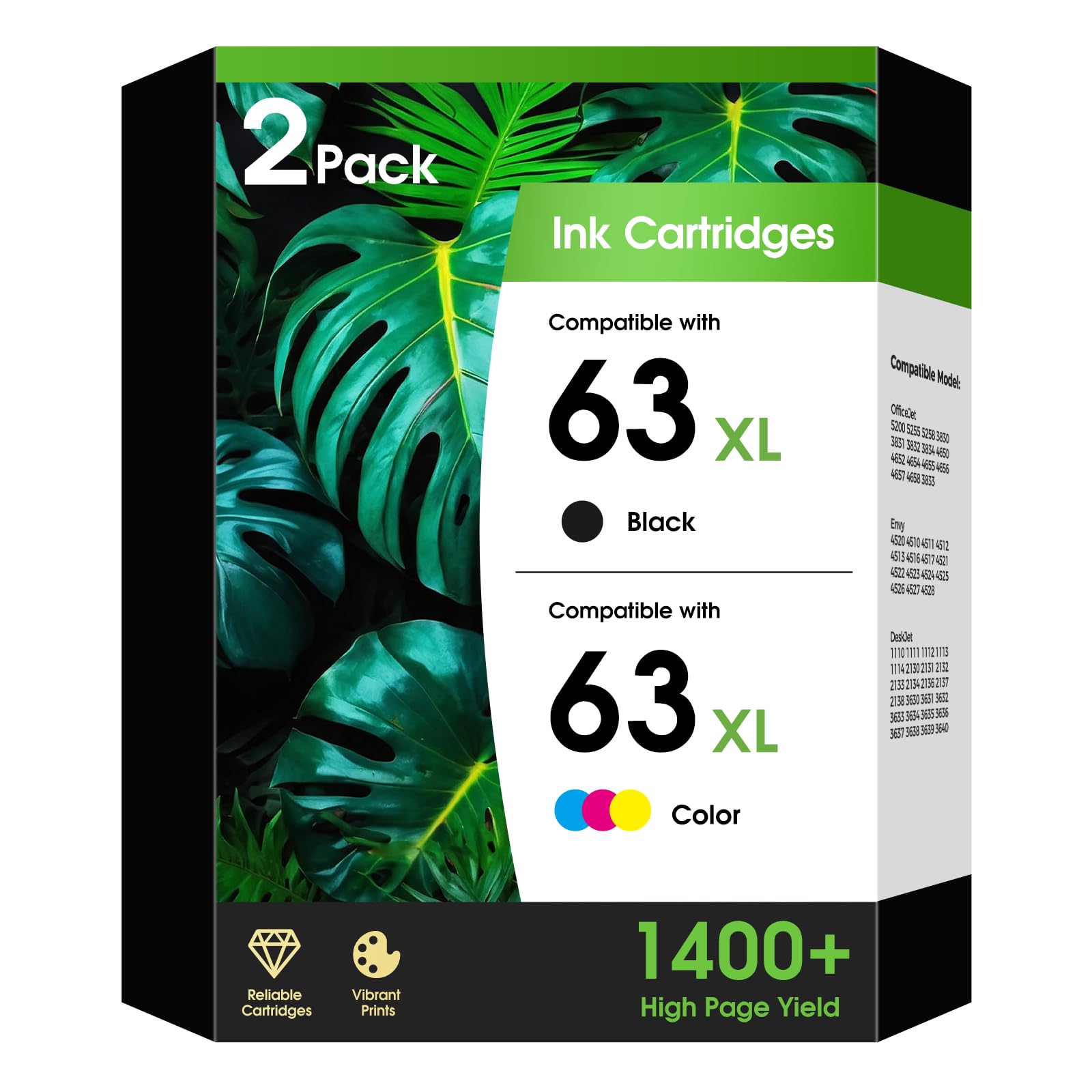 Photo 1 of ZhuFeng 63XL Ink Cartridges Combo Pack