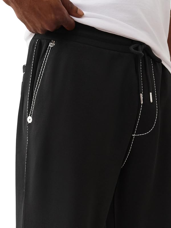 True Religion Men's Baggy Big T Sweatpants, Jet Black, XL by True Religion - Image 3