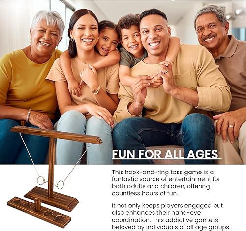 Miniatura 7 de Juego de lanzamiento de anillos para adultos  Juegos de mesa  Juegos de camping para adultos  Juegos de patio al aire libre para adultos y familia