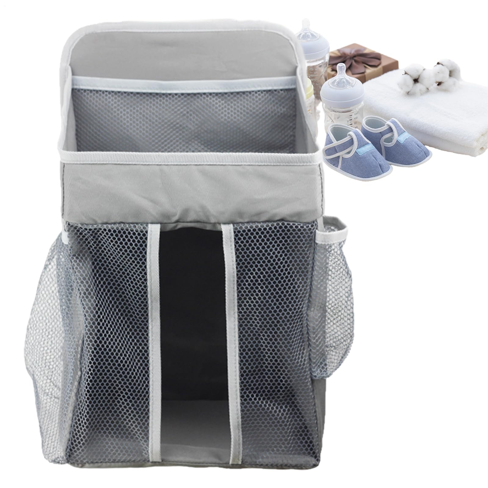 Organizador De Pañales Para Cuna Almacenamiento Para Juguetes De Cuna | Organizador De Pañales Para El Bebé Para Juguetes Biberones Toallitas Guarderías Futuras Mamás Canguros Dormitorio Viaje