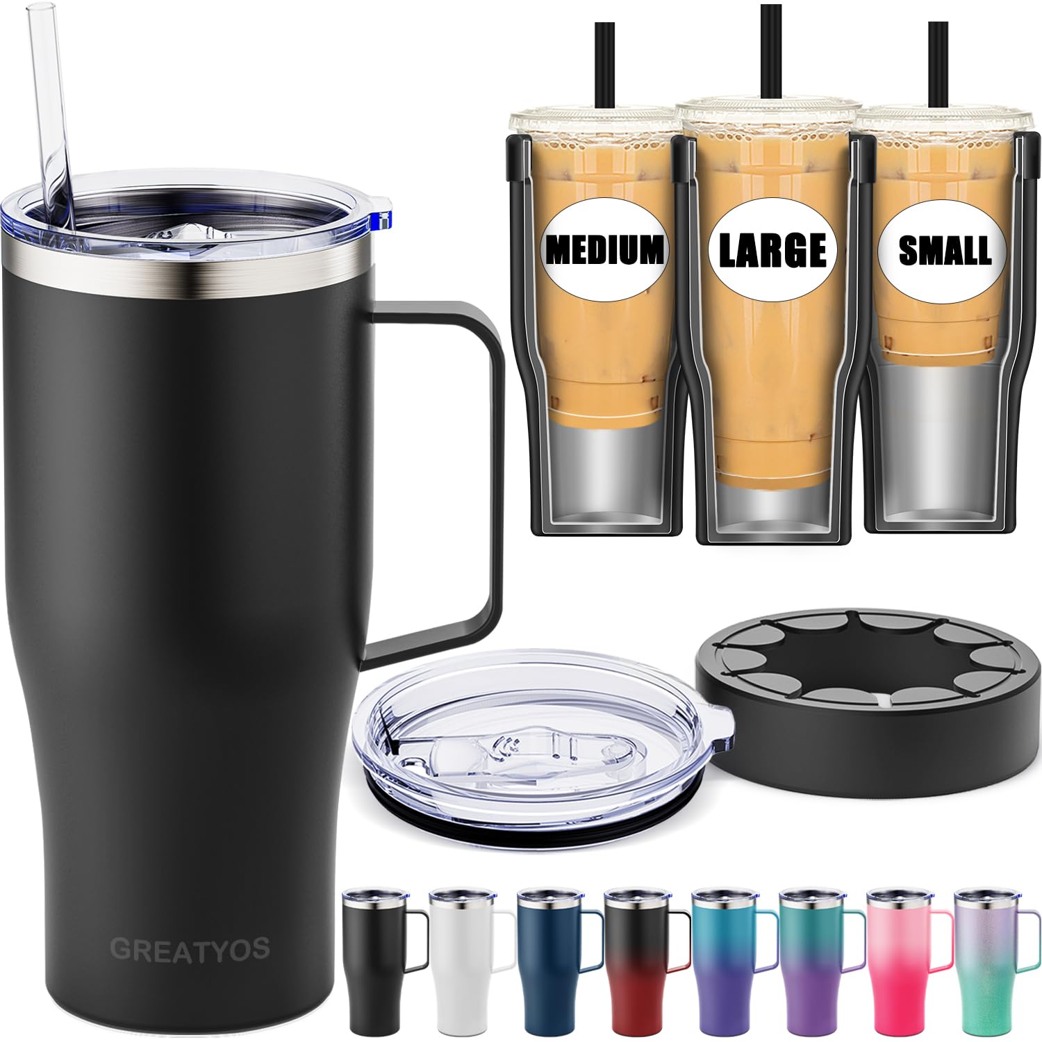 Amazon.com: Universal Iced Coffee Sleeve with Handle - Insulated