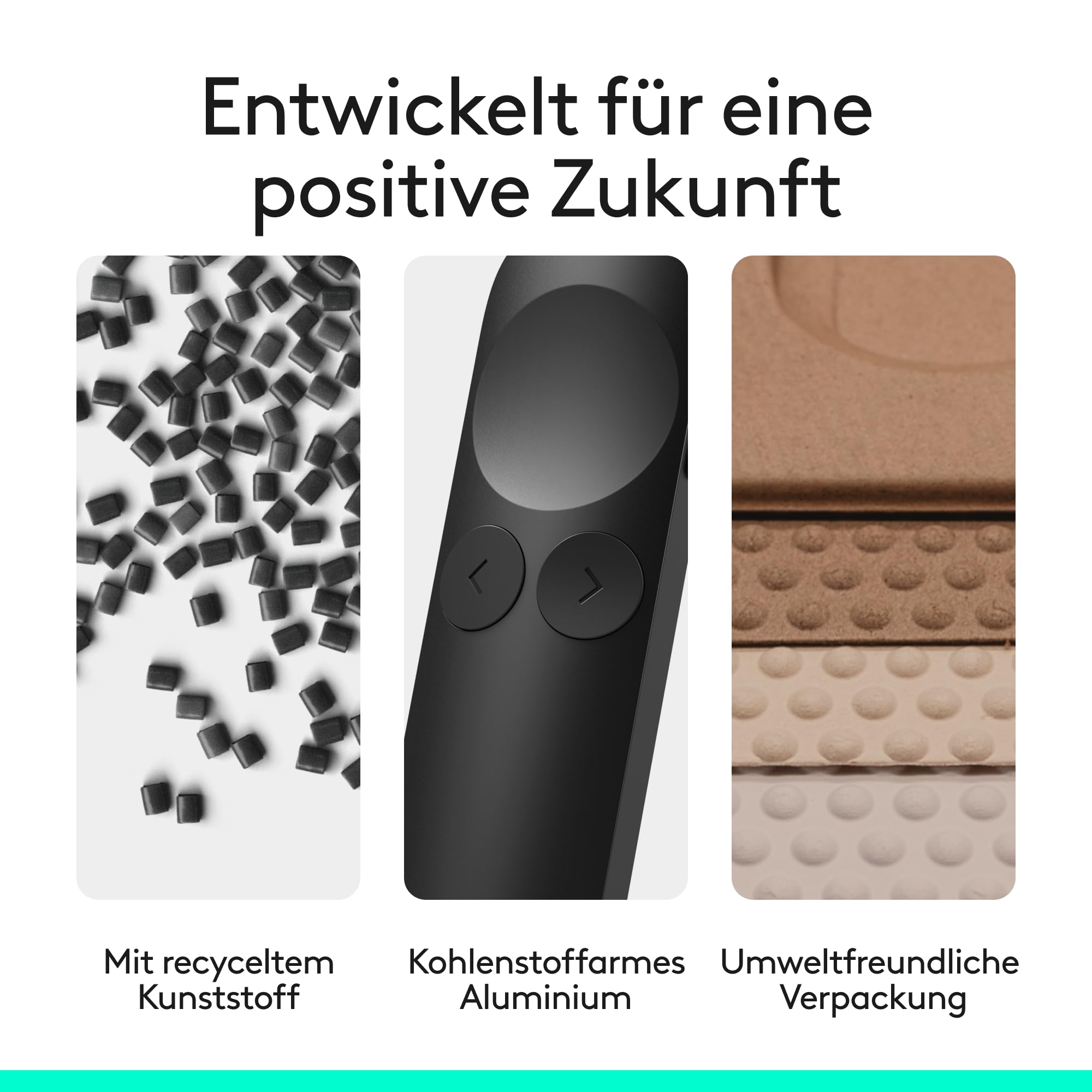 Logitech Spotlight 2 Presenter, kabelloser Präsentations-Klicker mit Haptik, digitalen Highlight-Funktionen, anpassbaren Aktionen, Laserpointer, Schnellaufladung, Bluetooth und USB-C - Schwarz