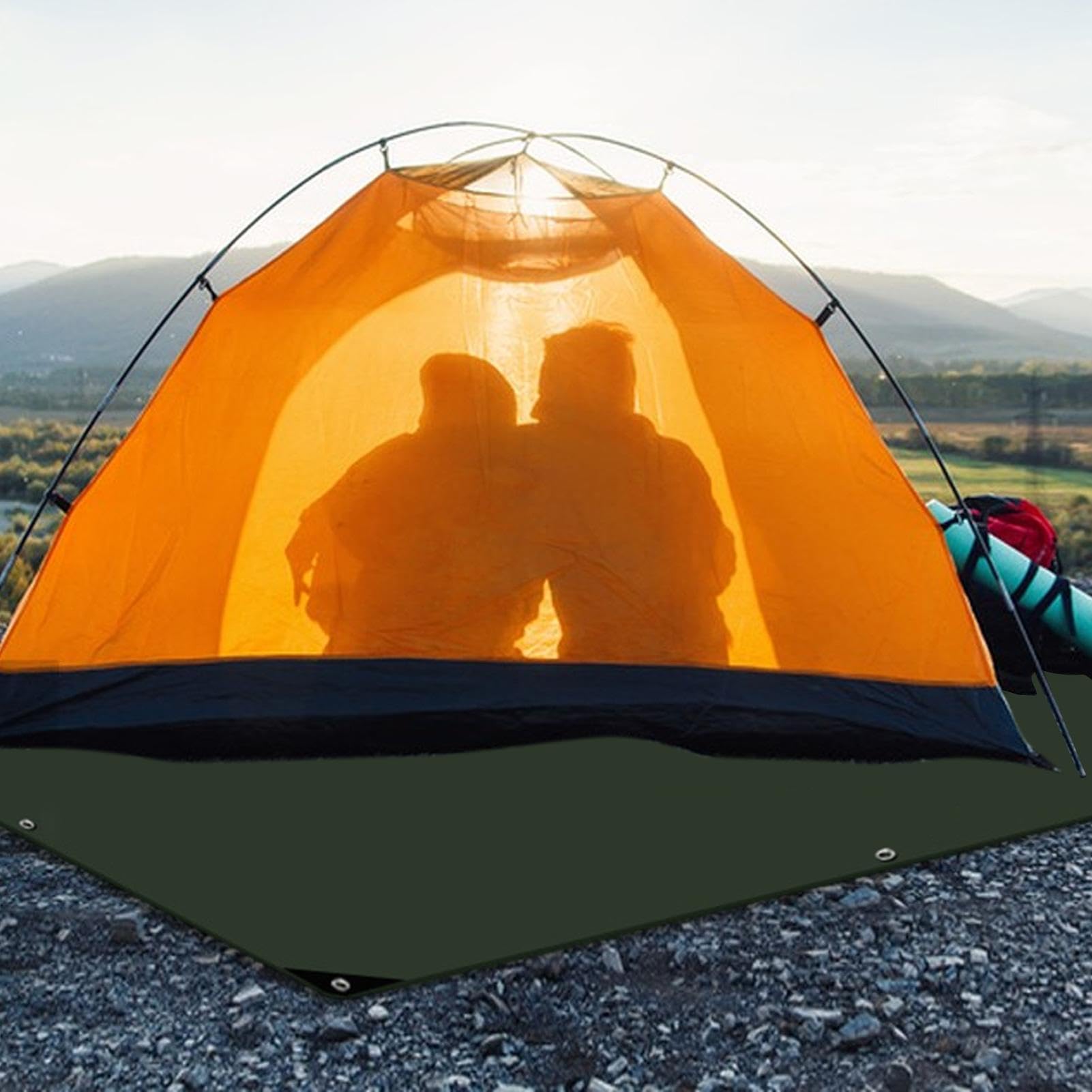 Isolierte Zeltbodenmatte – Outdoor-Camping-Picknickmatte, wasserdichtes Zelt-Bodentuch
