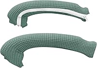 Vista 62 de FORCHEER Funda para Silla de Oficina Repelente al Agua de Jacquard con Respaldo Giratoria Extraíble Elástica Universal para Silla de Computadora