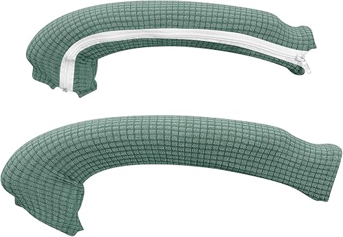 Miniatura 62 de FORCHEER Funda para Silla de Oficina Repelente al Agua de Jacquard con Respaldo Giratoria Extraíble Elástica Universal para Silla de Computadora