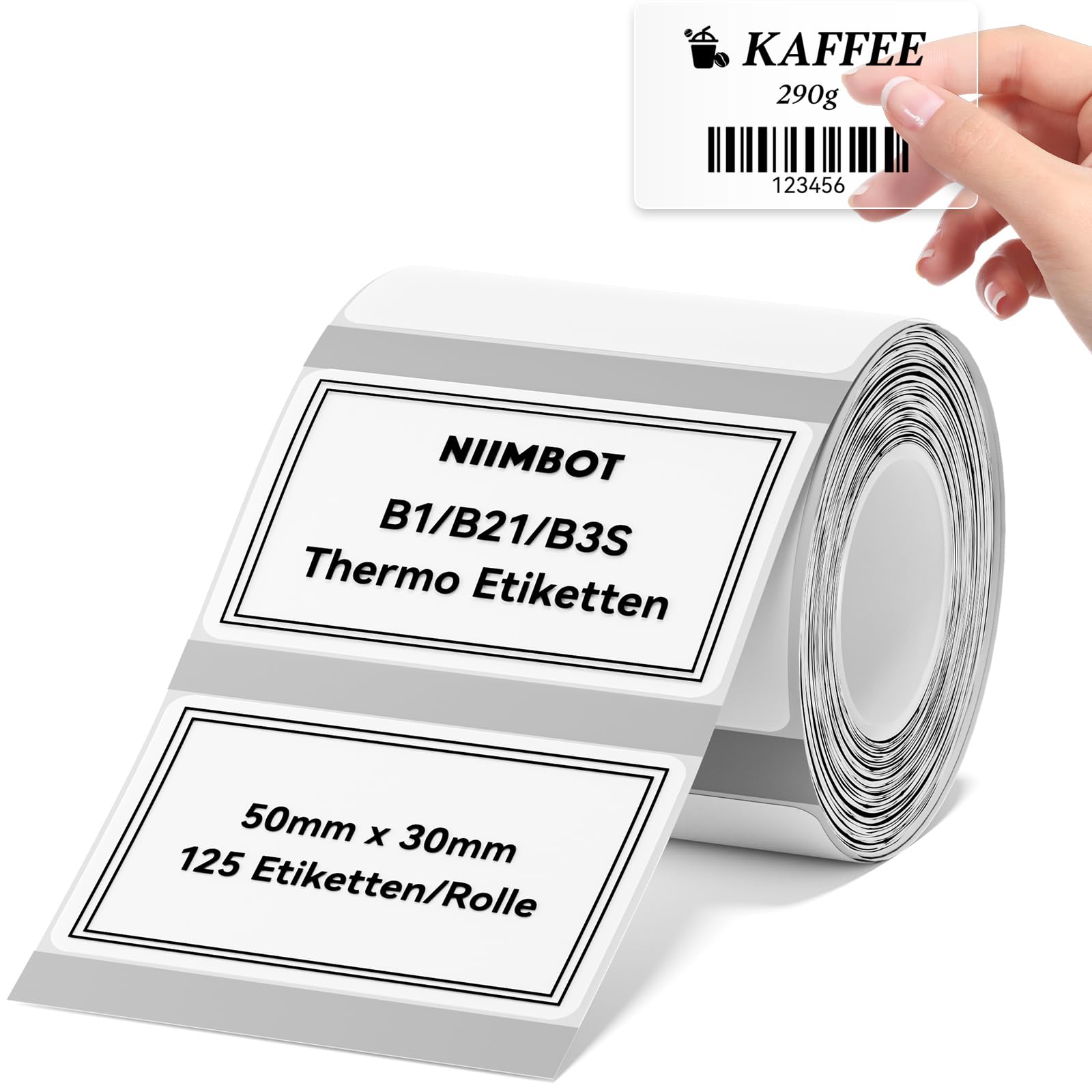 NIIMBOT Kendinden yapışkanlı termal etiketler, B1/B21/B3S etiket
