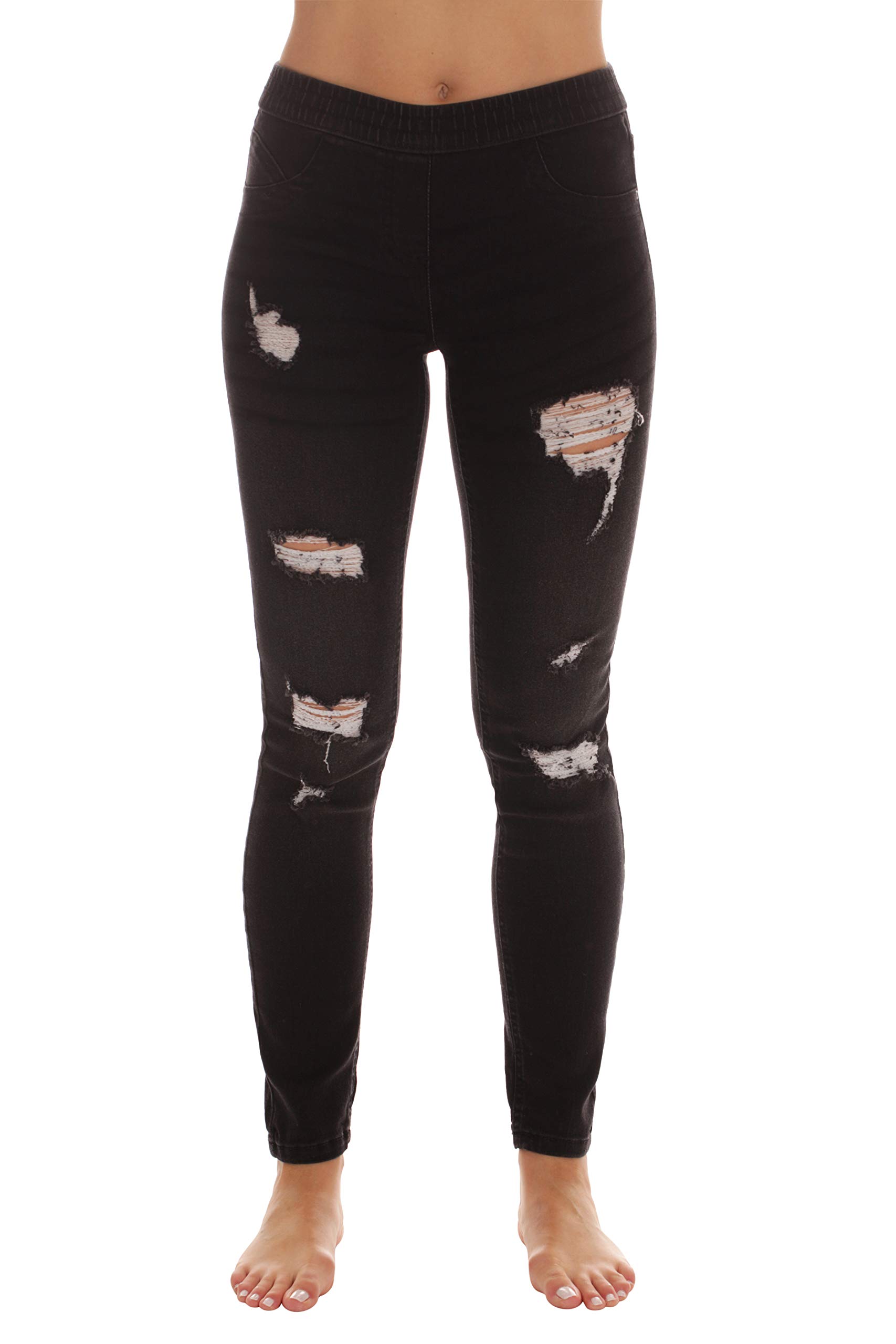 Just Love Ripped Denim Jeggings for Women Jeans Leggings