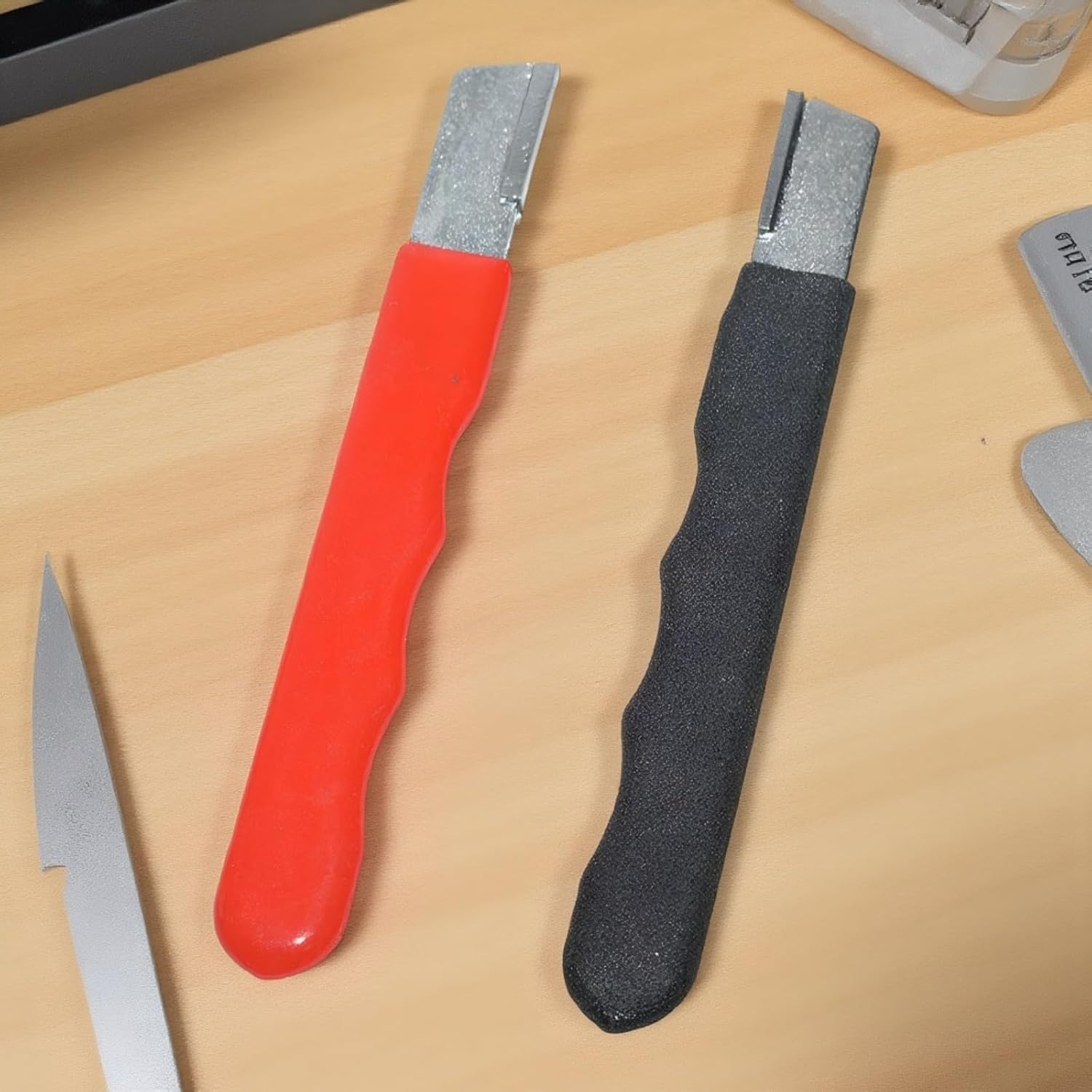 Dual Pack Universal Blade Sharpener for Tools Handheld Sharpener forGarden Shears Knives Scissors and Small Axes