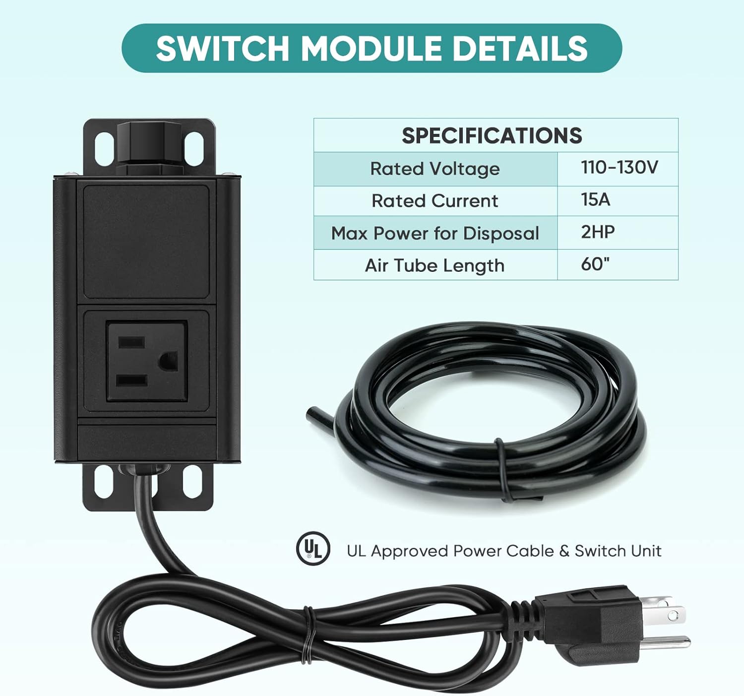 Buy ROMECH Garbage Disposal Air Switch Kit, Sink Top Air Push Button