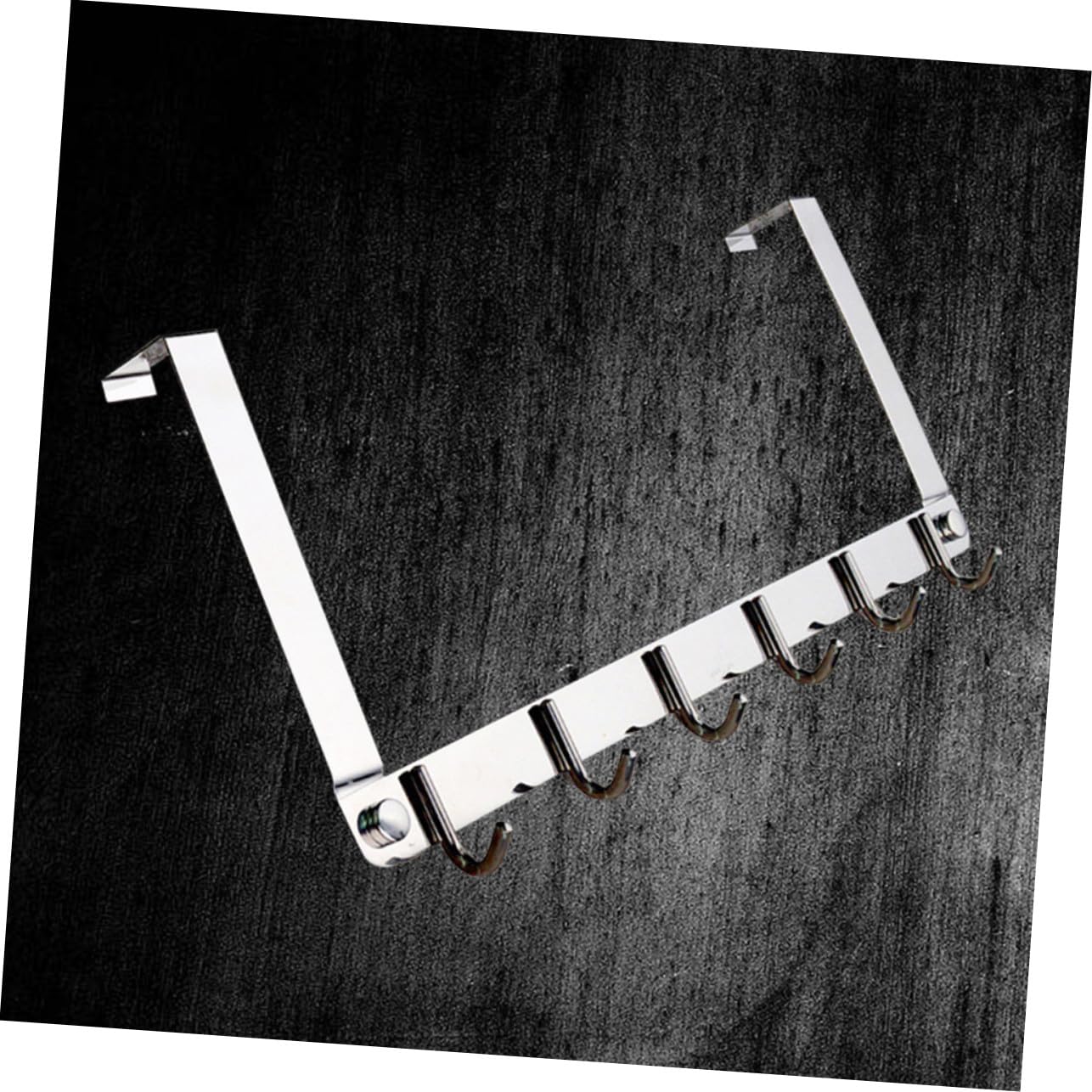 Toddmomy Gancio per Porta in Acciaio Inox Appendiabiti Sopra Porta Portaoggetti per Cappelli Borse e Asciugamani Design Semplice e Facile da Montare