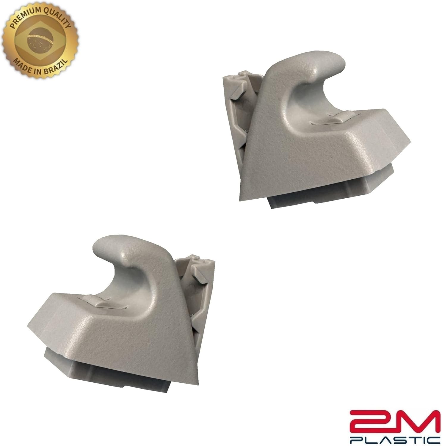 Sun Visor fits for Chevy Sonic 2012-2020 Spark 2011-2022 Gray Replacement Brand 2M PLASTIC (Gray Pair + Support)