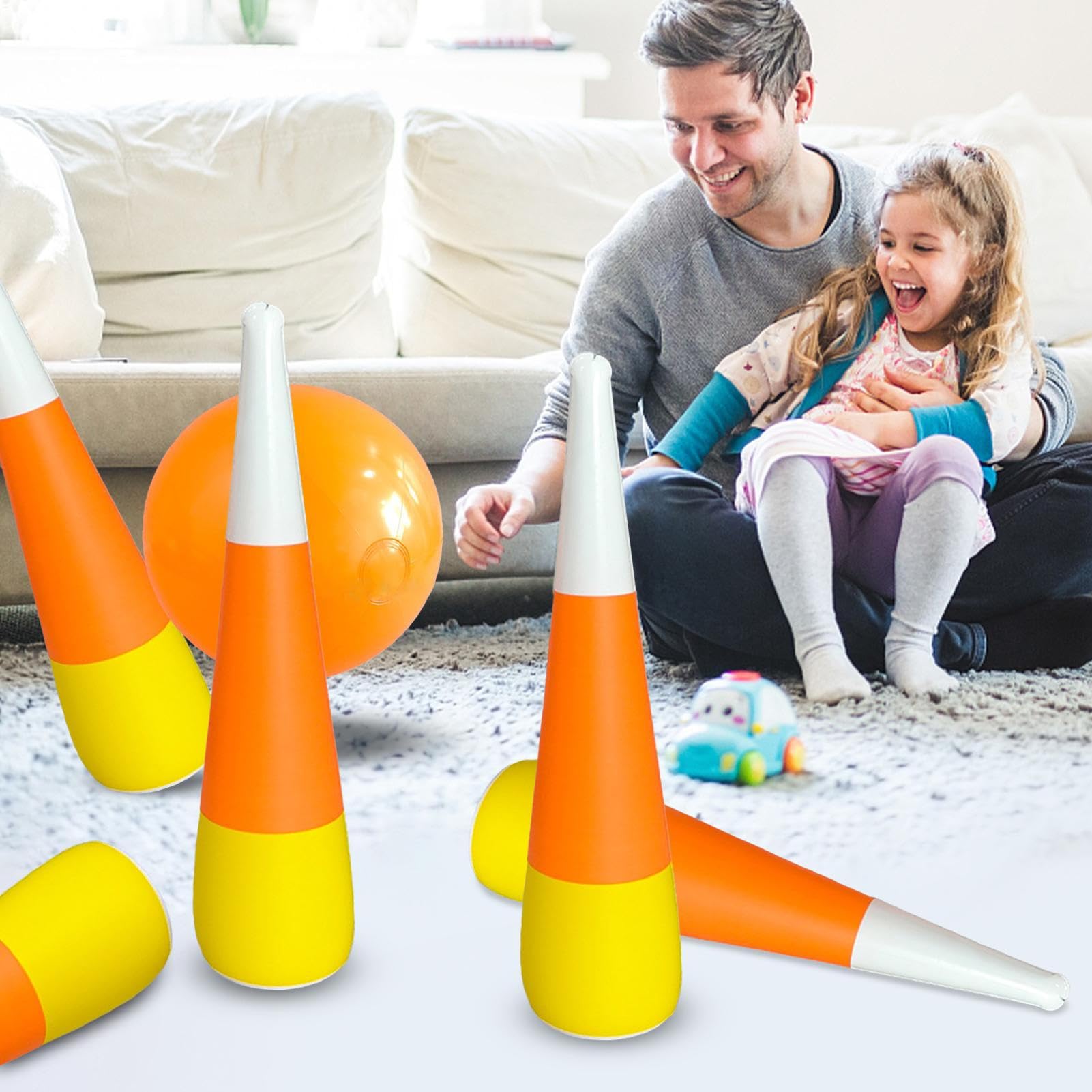 Aufblasbare Bowlingkugeln - Jeu de quilles pour - Jeu intérieur et extérieur - pour Que Les Tout-Petits s'
