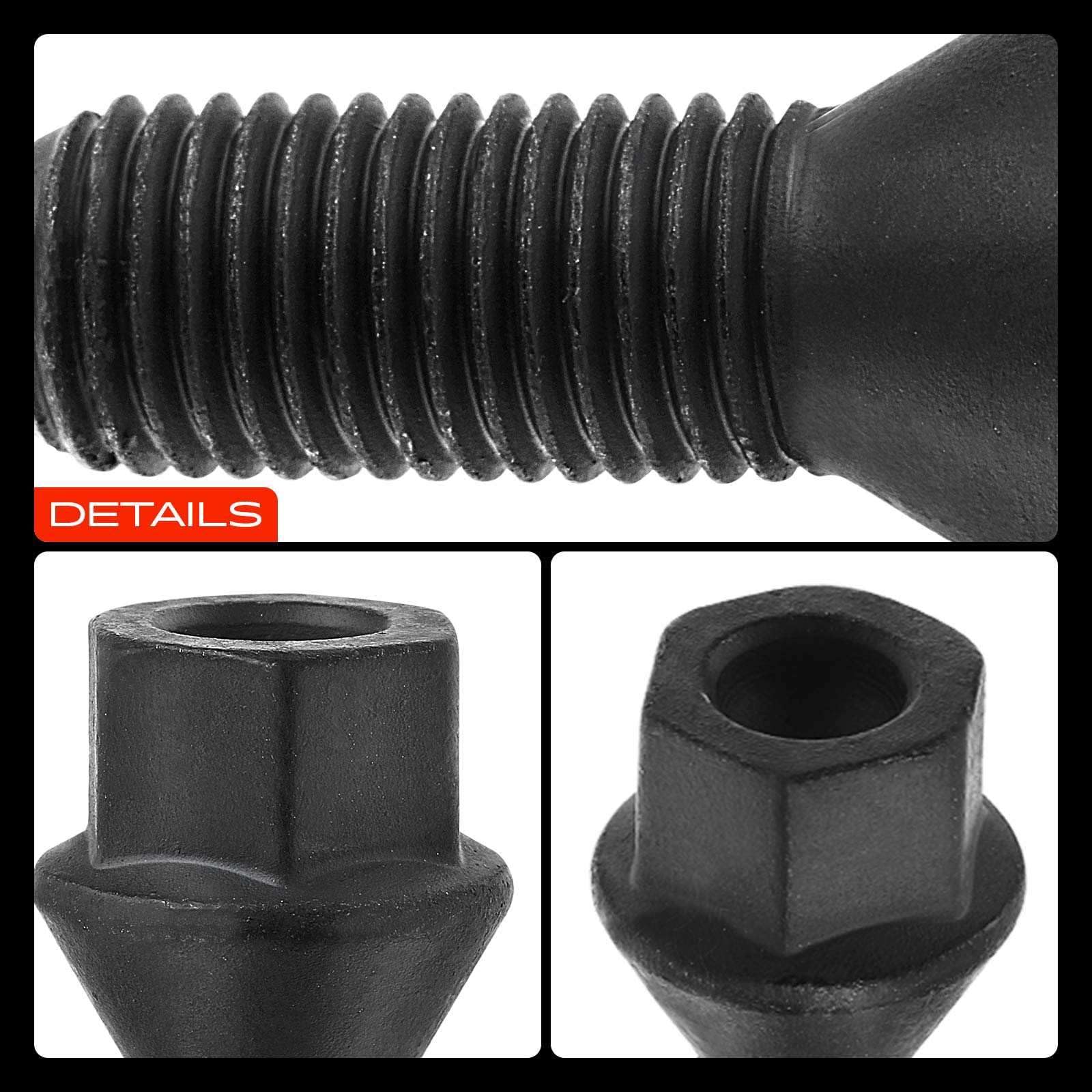 Frankberg 5x Bulloni per ruota Vite ruota Compatibile con Serie 1 E81 E87 Serie 3 E21 E30 E36 E46 E90 Serie 5 E12 E28 E34 E60 E61 Serie 6 E24 E64 1975-2017 610-574