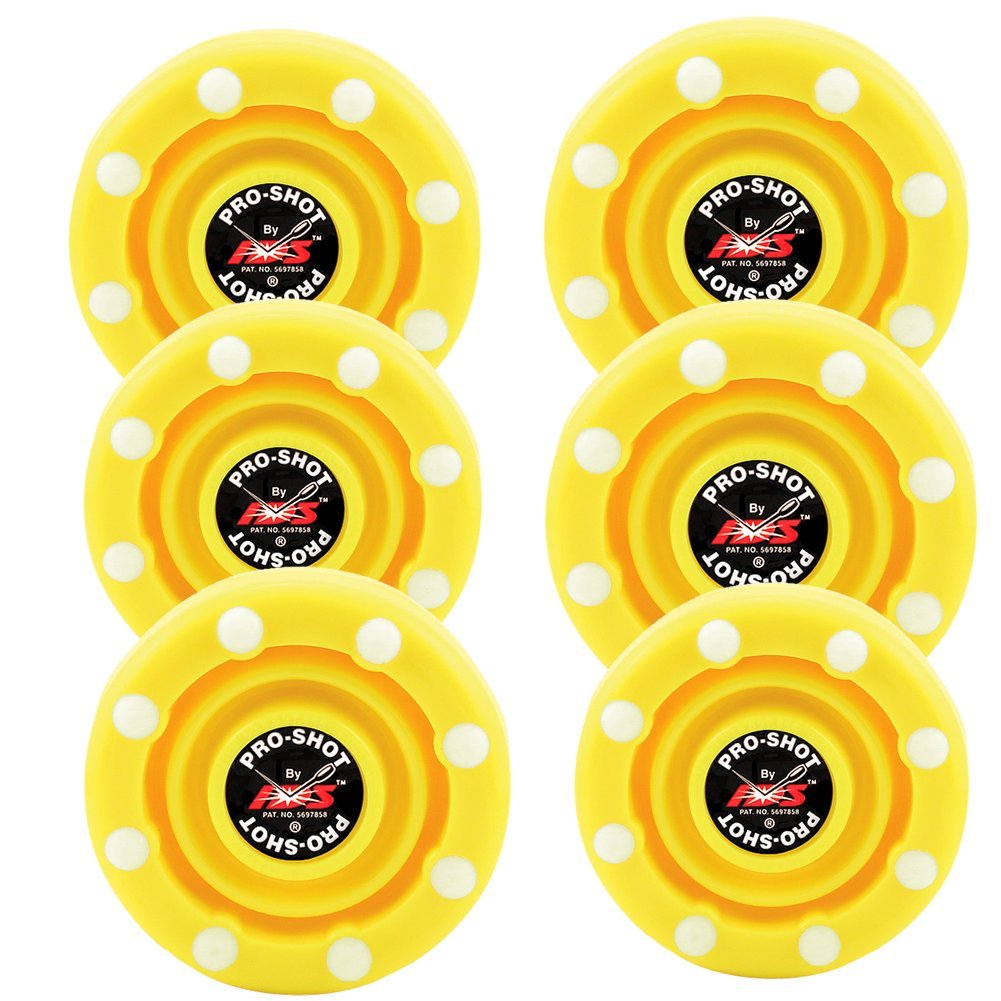 6 Pack Of IDS Roller Hockey Puck Pro Shot