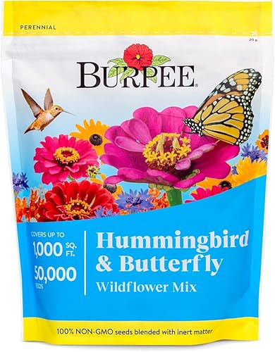 Burpee Mezcla de semillas de flores silvestres para colibríes y mariposas