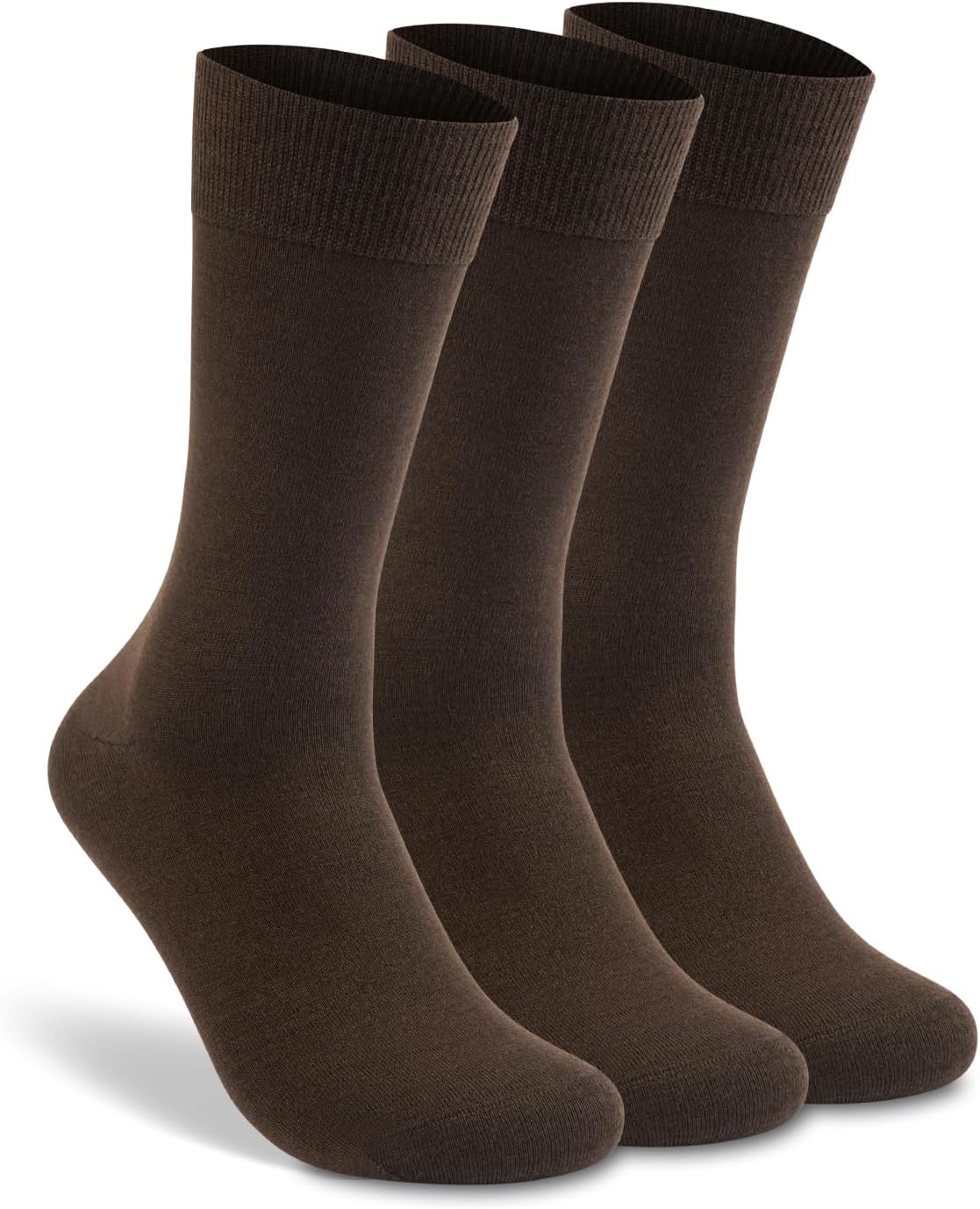 LIXIA Men's Thin Merino Wool Socks, Cozy Winter Warm Breathable Mid-calf Casual Dress Liners 3/6 Pairs Pack