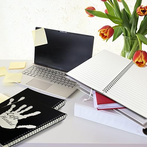 Miniatura 4 de 2 cuadernos para zurdos, cuadernos en espiral, cuadernos en espiral para zurdos, cuaderno de tapa dura para zurdos, regalo para zurdos, suministros