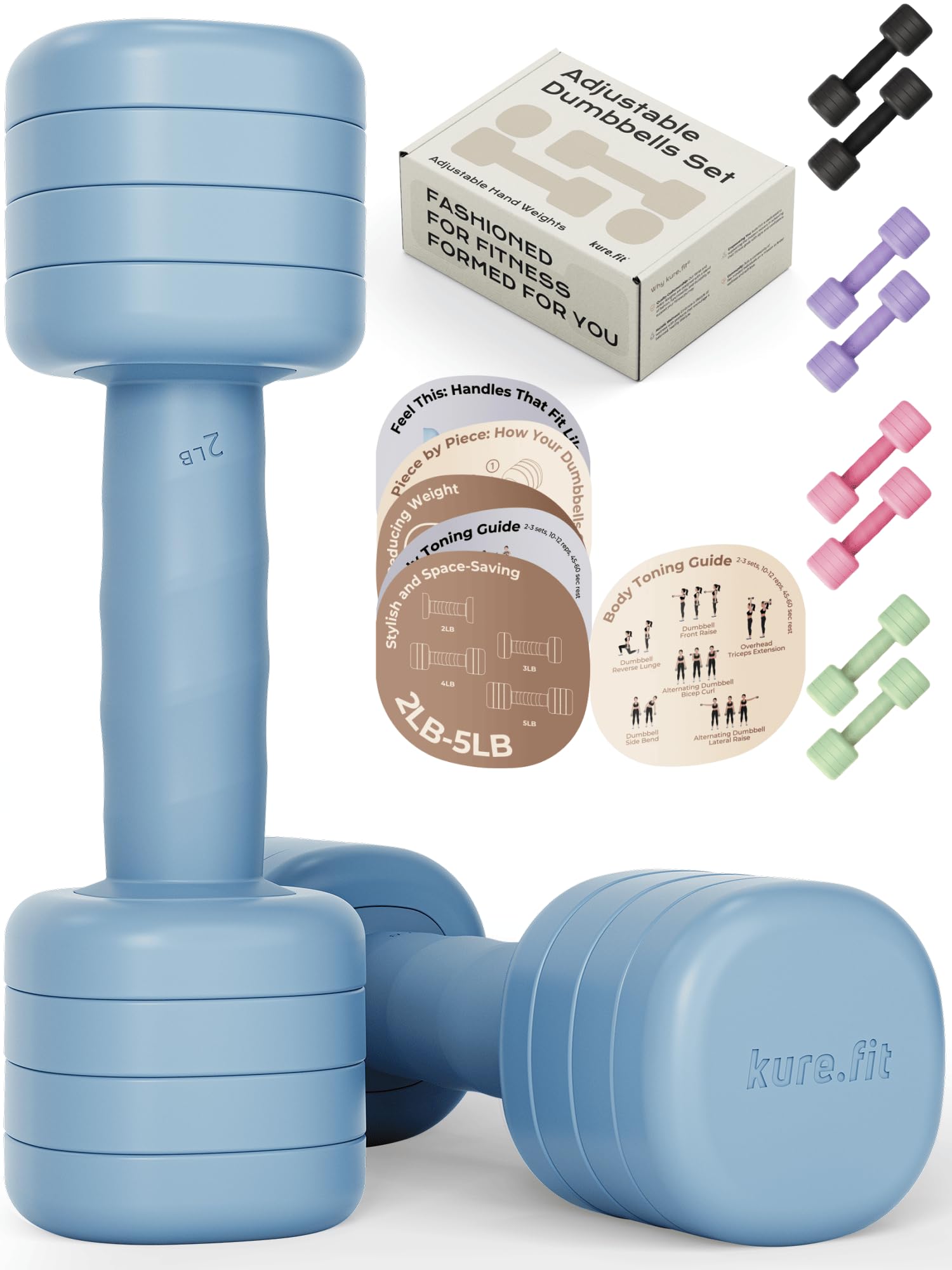 kure.fit Adjustable Dumbbell Set