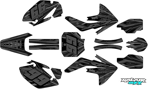 Miniatura 10 de Kalair GFX Kit de gráficos para Honda CRF150R (2007-2023) PRIME Series verde azulado de 16 mil  Calcomanías de motocicleta Dirt Pit Bike,