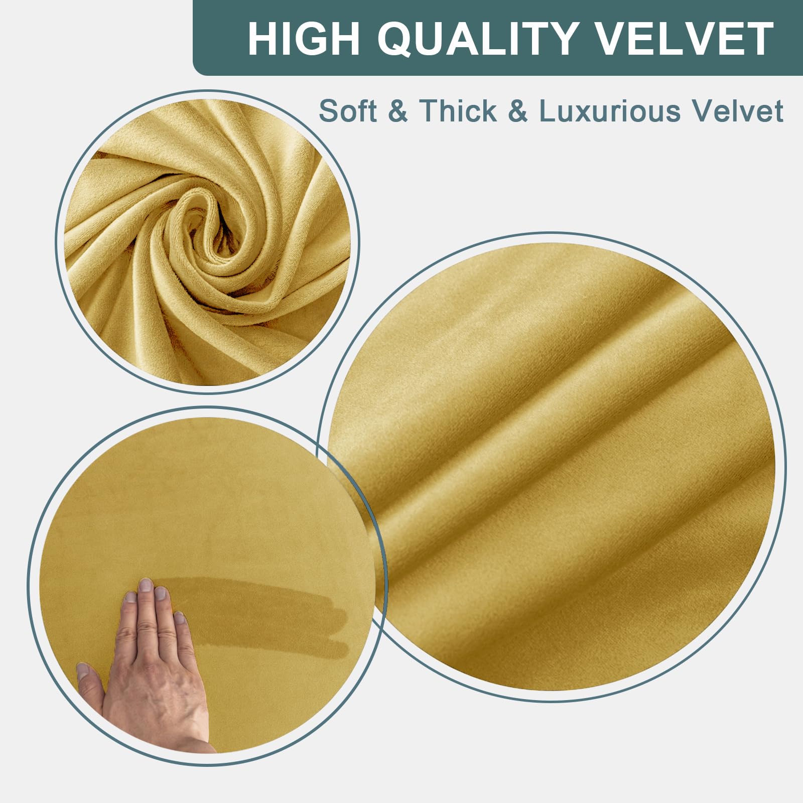 Velluto Copridivano Chesterfield 1/2/3/4 Posti Fodera Per Divano Elasticizzato Fodere Per Cuscini Antiscivolo Antimacchia Lavabile (Giallo,SOFA)