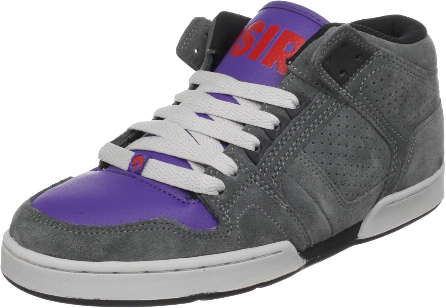 Osiris Men's NYC 83 Mid Skate Shoe,Charcoal/Purple/Red,6.5 M US