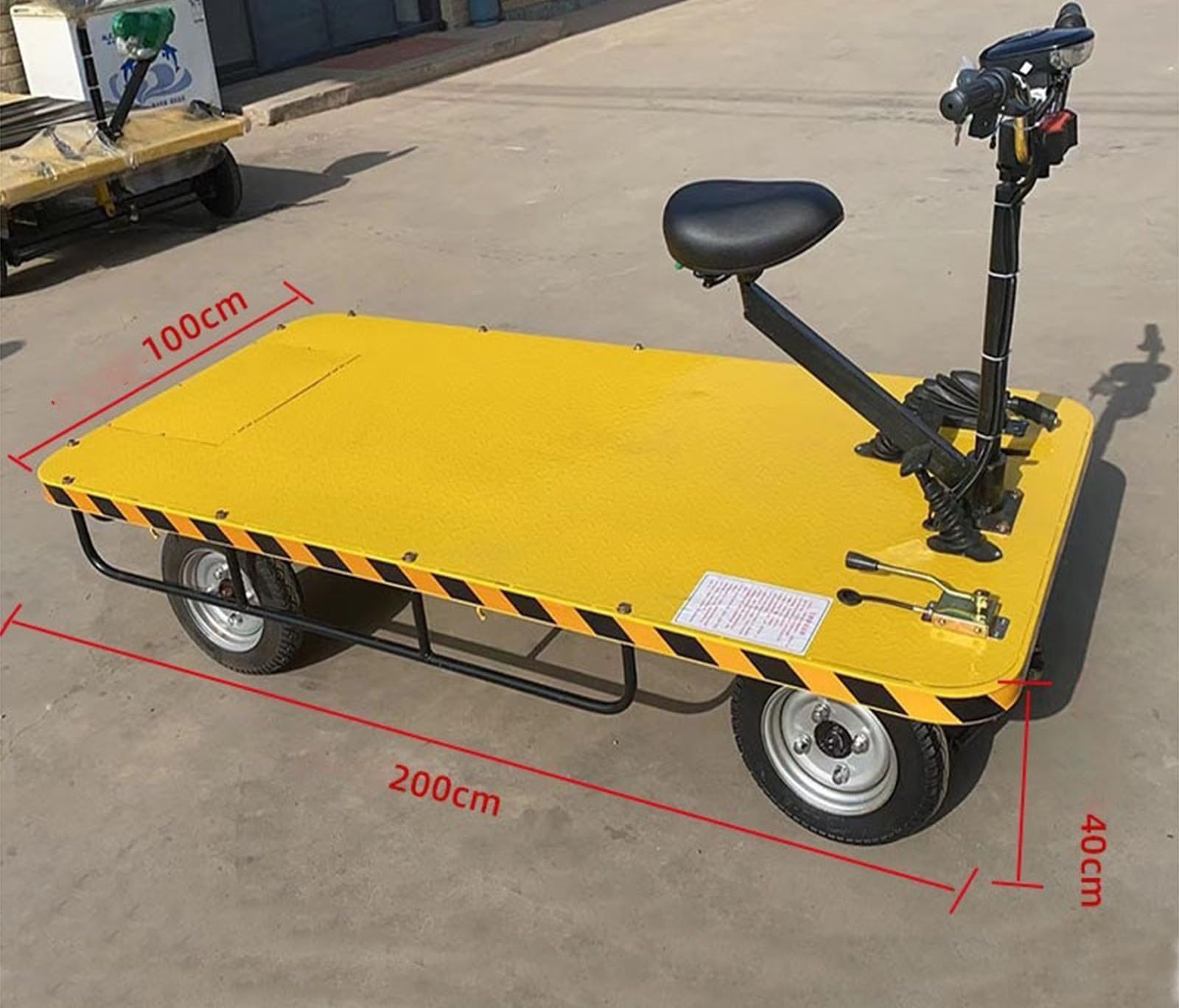 Przenośny elektryczny wózek dolly, składany wózek na platformie, wytrzymały wózek ręczny z kółkami, idealny do przenoszenia i transportu towarów, trwała i lekka konstrukcja