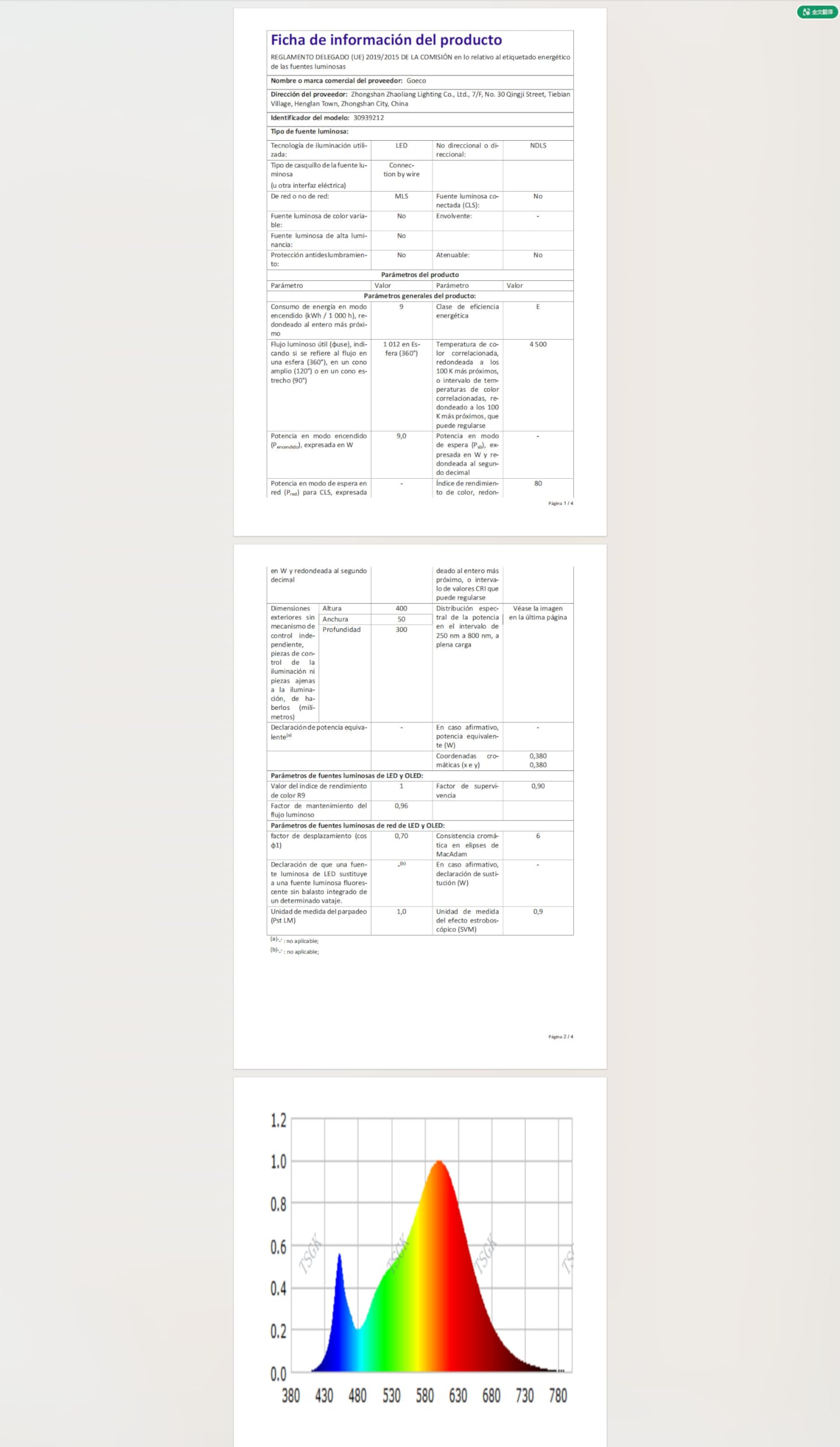 Goeco Luce Specchio Led 40cm, 9W Bianco Neutra 4000K Lampada Armadio Girevole, IP20 Lampada da Specchio, Nero