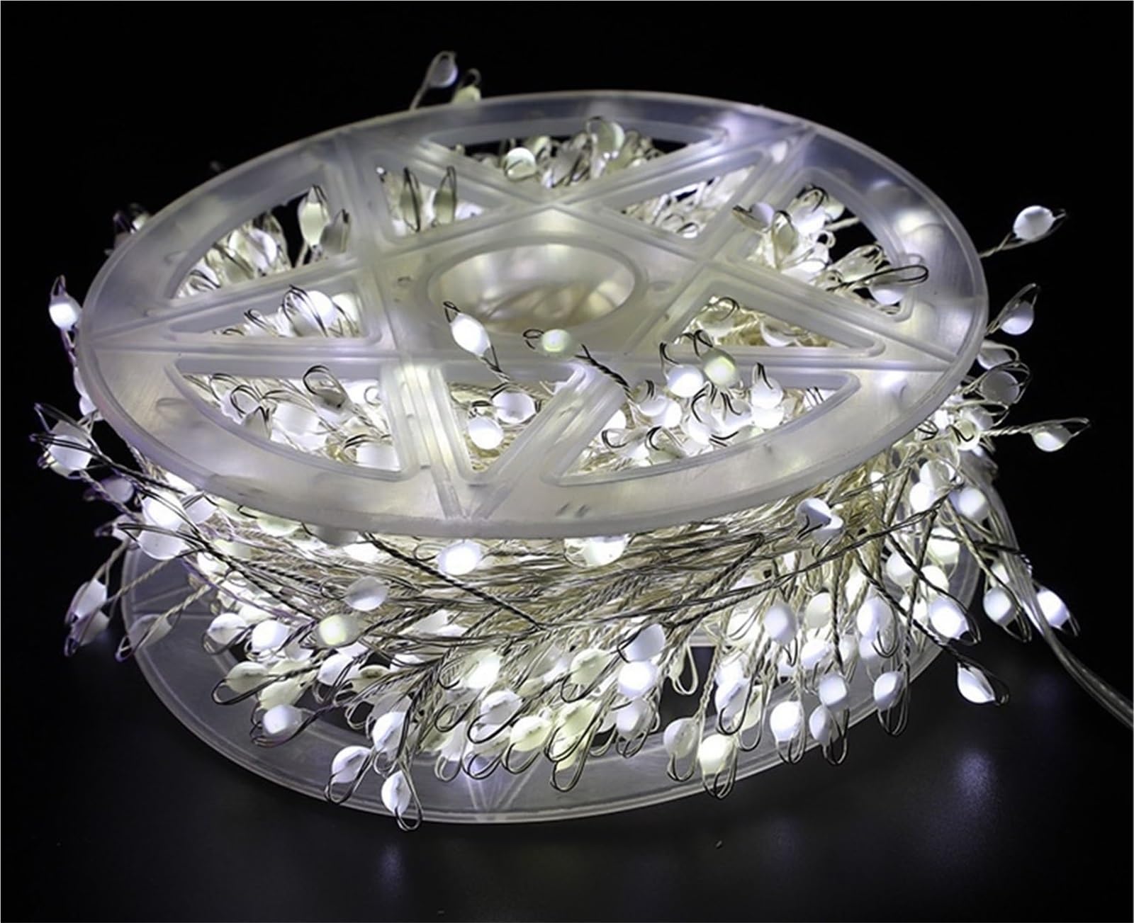 Catena Luminosa A LED Con Filo Di Rame For Albero Di Natale, 8 Modalità Di Luci Decorative For Atmosfera Natalizia For Ghirlande Caminetti Feste Decorazioni Matrimoni(White,3000 Lights-Plug in)