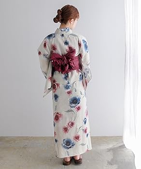 Amazon | [キョウエツ] 浴衣セット 変わり織 生成り ワンピース