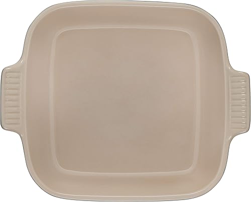 Miniatura 3 de Le Creuset Stoneware Heritage - Plato cuadrado, 3 cuartos de galón (9 pulgadas), verde azulado oscuro