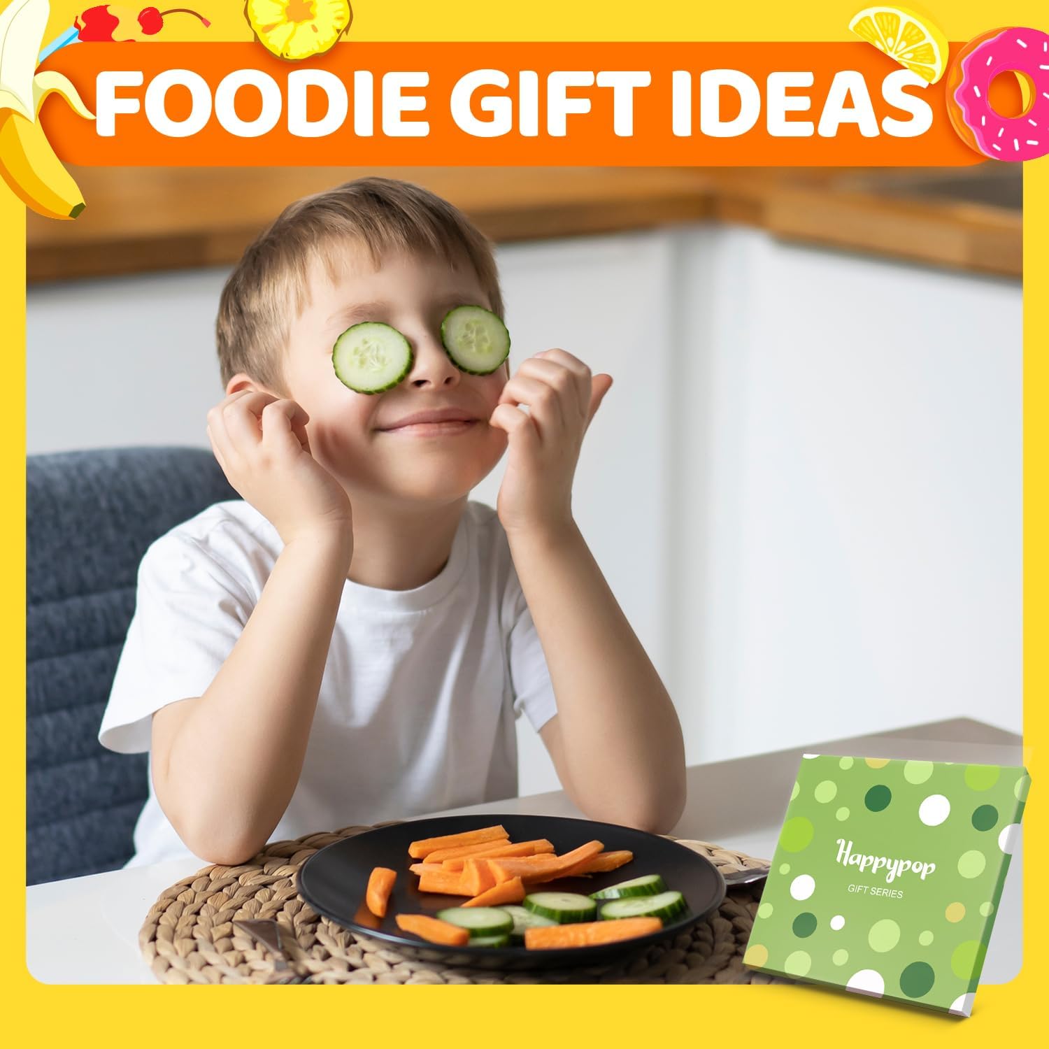 HAPPYPOP Funny Socks for Kids - Pickle Ice Cream Lover Gifts for Girls Boys - Image 3