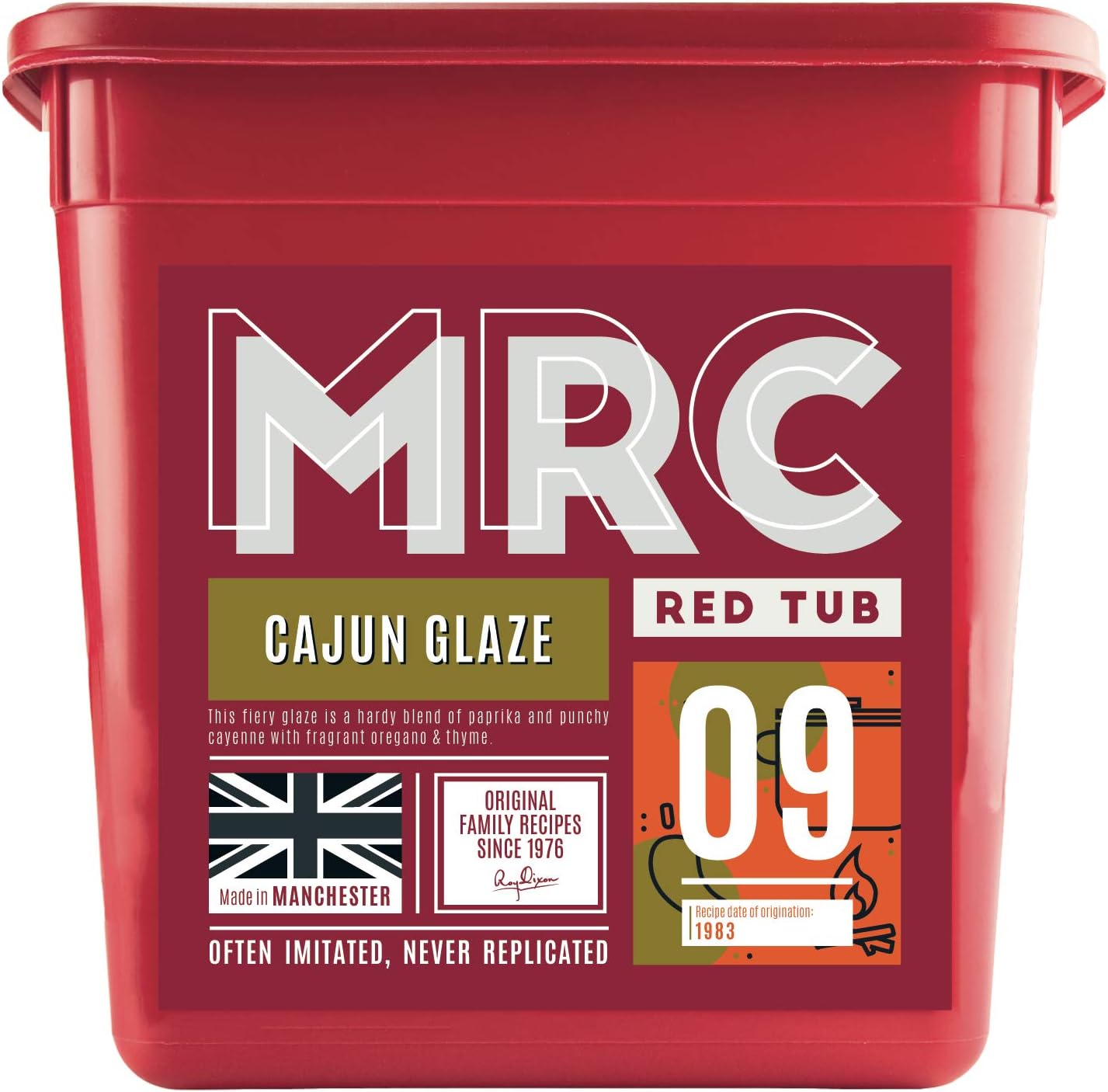Cajun Glaze 2.5kg – Marinade with Cajun Spice Ideal for Chicken, Meat & Vegetables – BBQ Glaze with Paprika & Cayenne Spice Blend