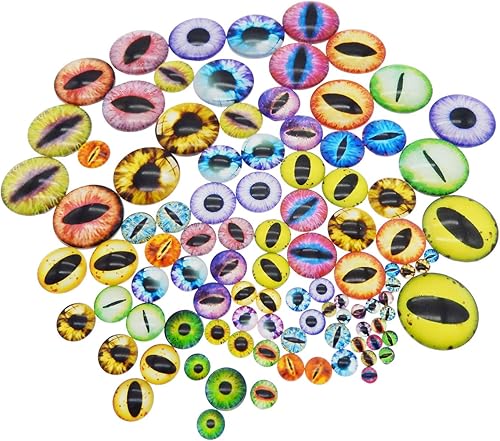 juliewang Wholesale en bulk Assorted Ojo de dragón Cubiertos Cabochons de vidrio redondas para hacer Muñeca y la joyería Configuración