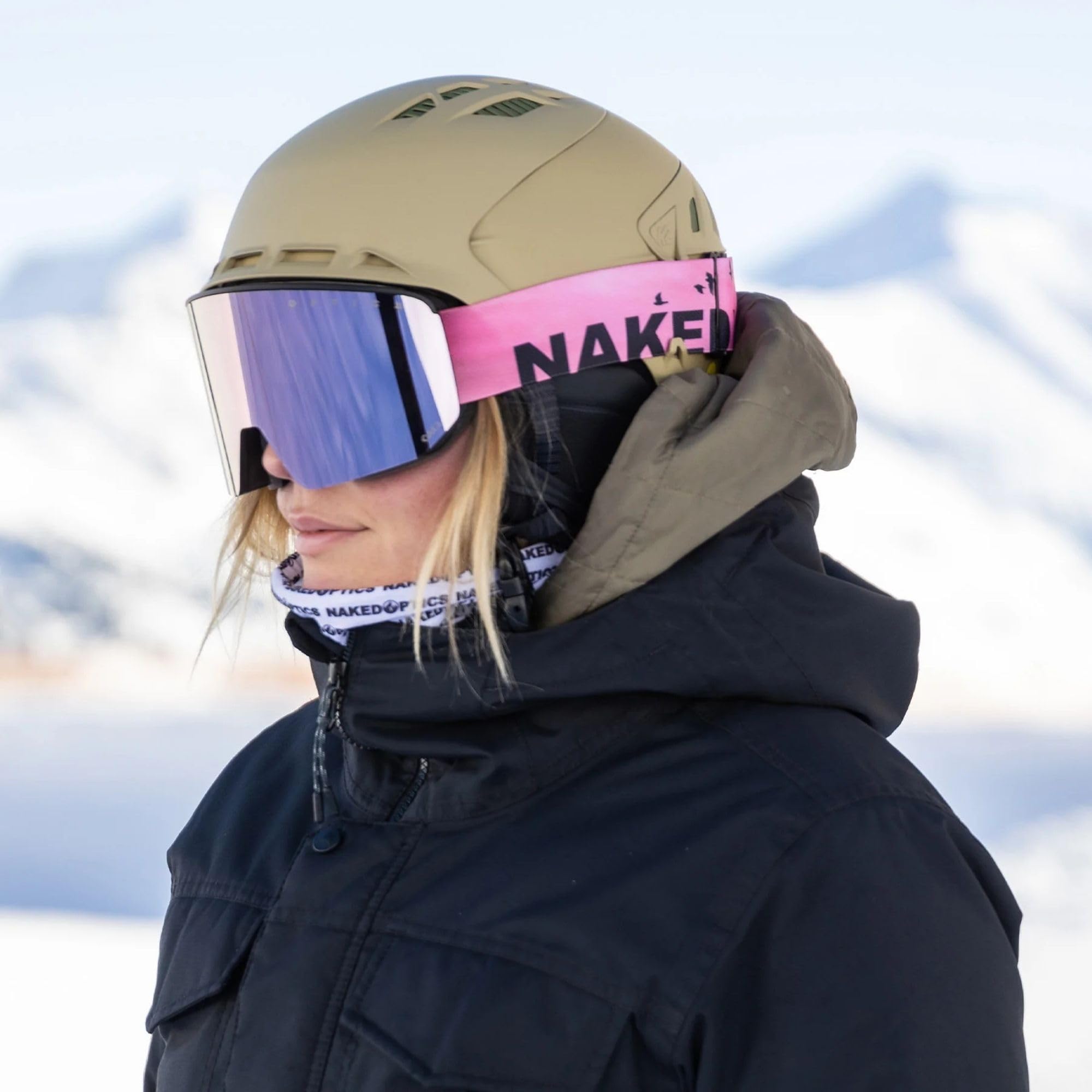 NAKED Optics NOVA Skibrille Männer, Ski Brille Frauen, Snowboardbrille, Ski-Brille schlechtes Wetter, Schibrille mit optionalen Wechselgläsern, Skiing Goggles