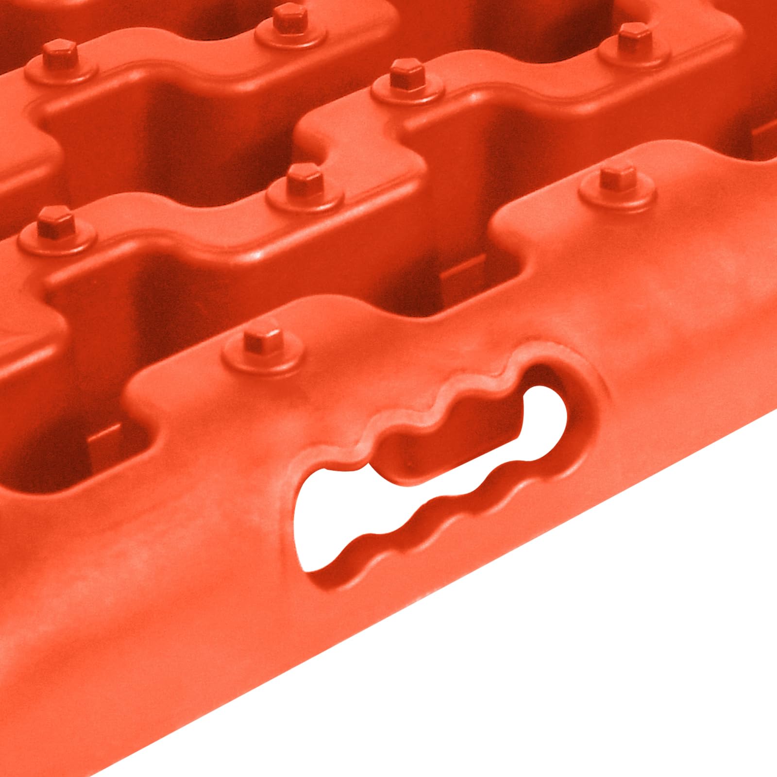 ACXIN 2 Stück Sandbleche Anfahrhilfe – 10T Offroad Recovery Boards Traktionsmatten Traktionshilfe Gripmatten – Offroad Zubehör Reifenleiter für PKW, LKW, Geländewagen, Wohnmobil, Orange