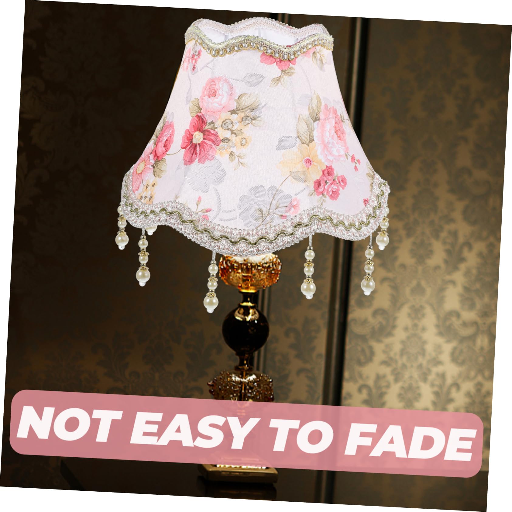 Paralume Elegante Vintage Classico con Frange Resistente in Ferro per Lampada da Tavolo per Soggiorno e Camera da Letto