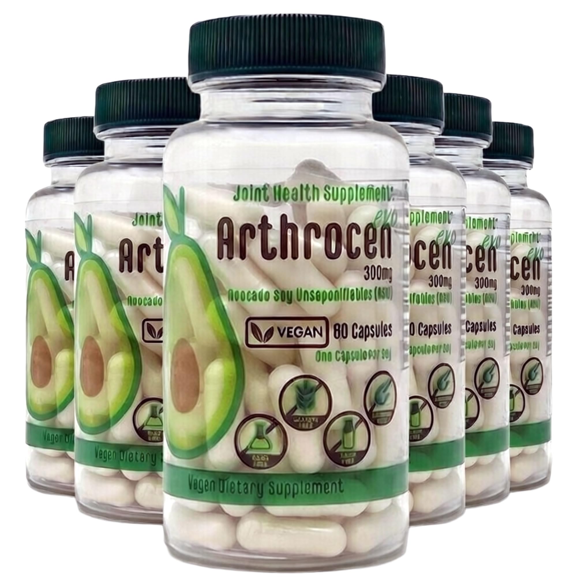 Vegan ASU Joint Support, 300mg Avocado Soy Unsaponifiables, Once Daily