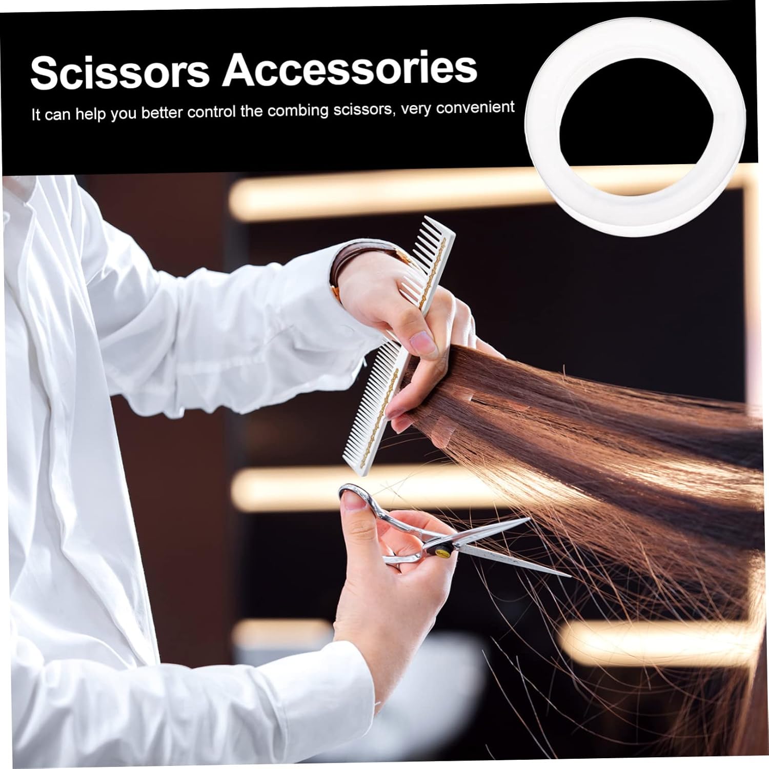 24pcs Dog Grooming Scissors Kit Pet Accessory Scissor Finger Rings for Hair Cutting