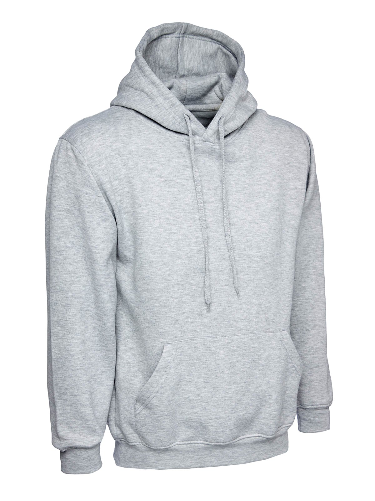 Ladies Loose Fit Hoodie Size UK 10 to 28 Plus Unisex Plain Hooded Sweatshirt (UK 22-24, Grey)