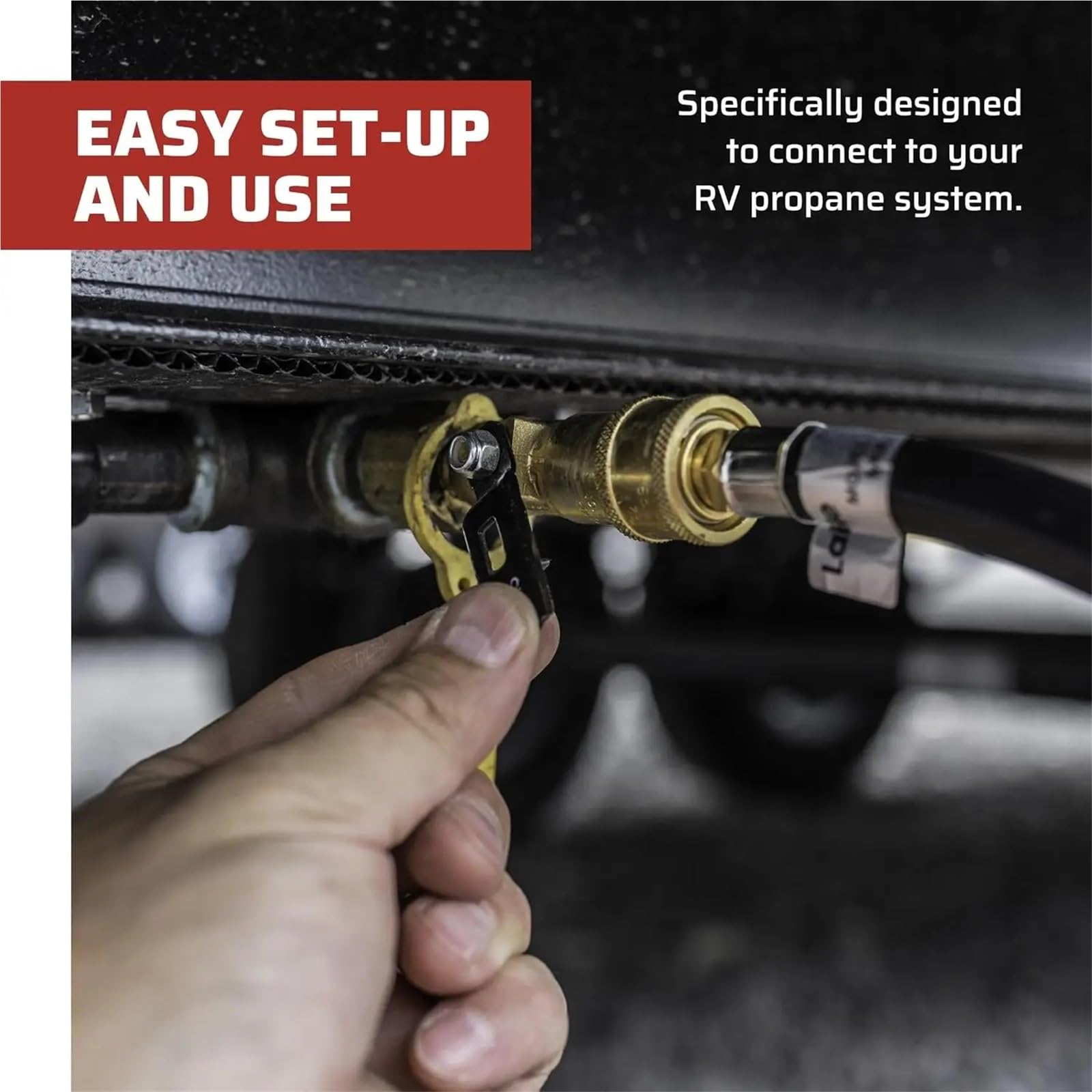 Adaptador de manguera cilíndrica para caravana, conector de tanque de propano