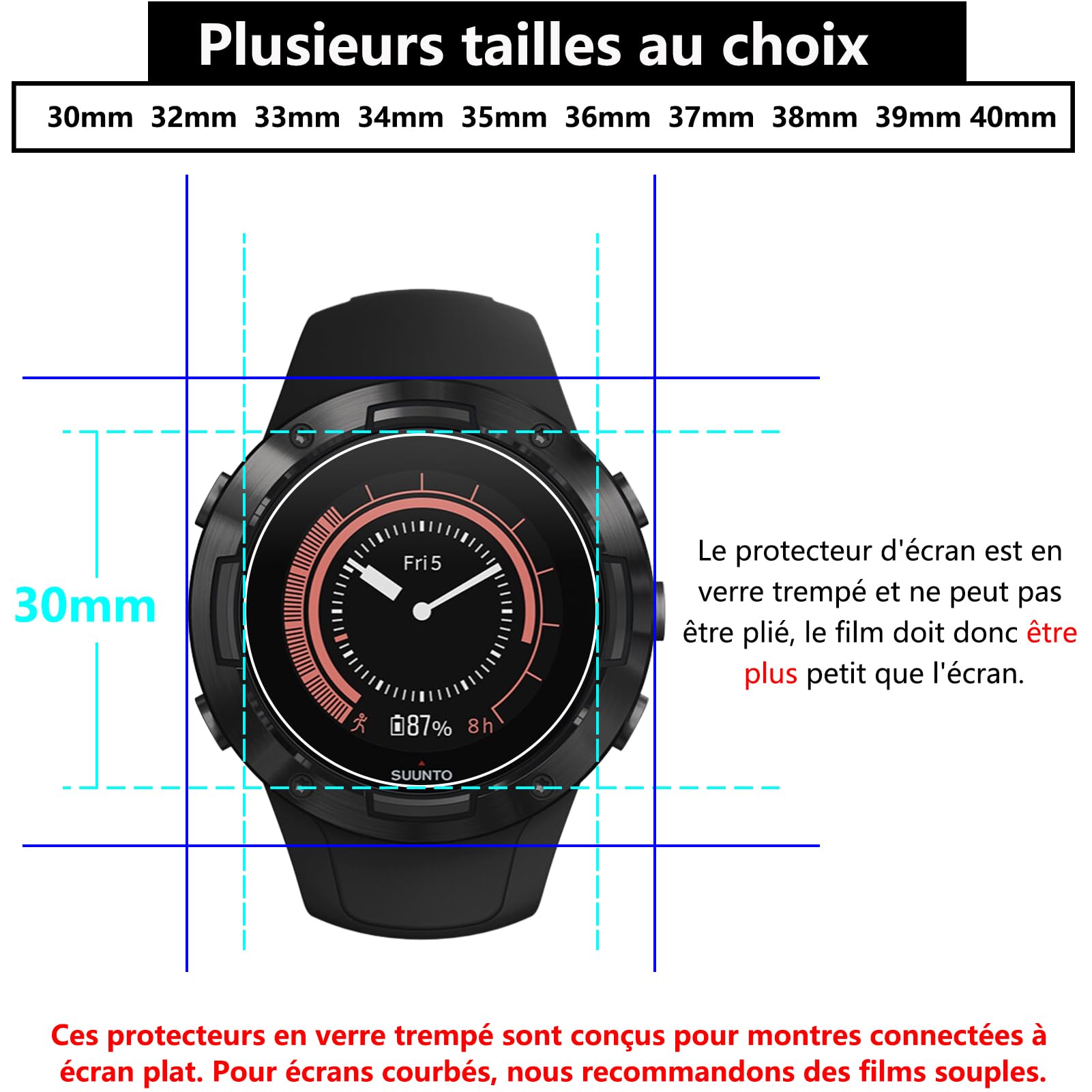 VERRE MONTRE DIAMETRE 33.6 mm PUNAISE - ANTI-BUEE - ETANCHE VERRE MONTRE DIAMETRE 33.6 mm PUNAISE - ANTI-BUEE - ETANCHE