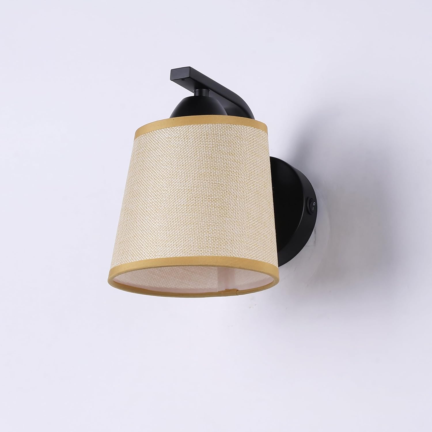 12V RV Fabric Wall Sconce Light Fixture with On/Off Switch (Bulb Included), 12Volts Decorative Interior Light, LED Reading Light for RV, Motorhome, Camper, Boat