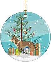 Vista 55 de Caroline's Treasures Adorno de cerámica con cola de perro pastor inglés antiguo para colgar en el árbol de Navidad, para el hogar, Navidad, fiestas