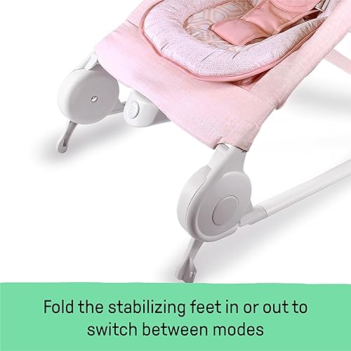 Miniatura 15 de Summer Infant 2 en 1 Bouncer & Rocker Duo (rosa) Práctico y portátil Rocker y gorila para bebés Incluye juguetes suaves y vibraciones relajantes