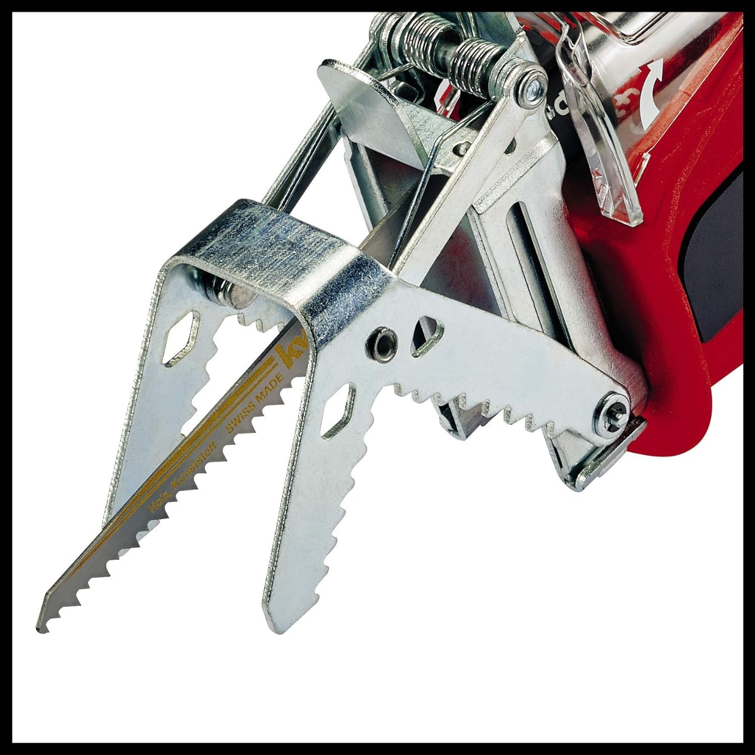 Einhell Akku-Astsäge GE-GS 18 Li – Solo Power X-Change (18 V, Sägeblattlänge 150 mm Qualitäts-Sägeblatt, werkzeugloser Sägeblattwechsel, abnehmbarer Astbügel, ohne Akku)