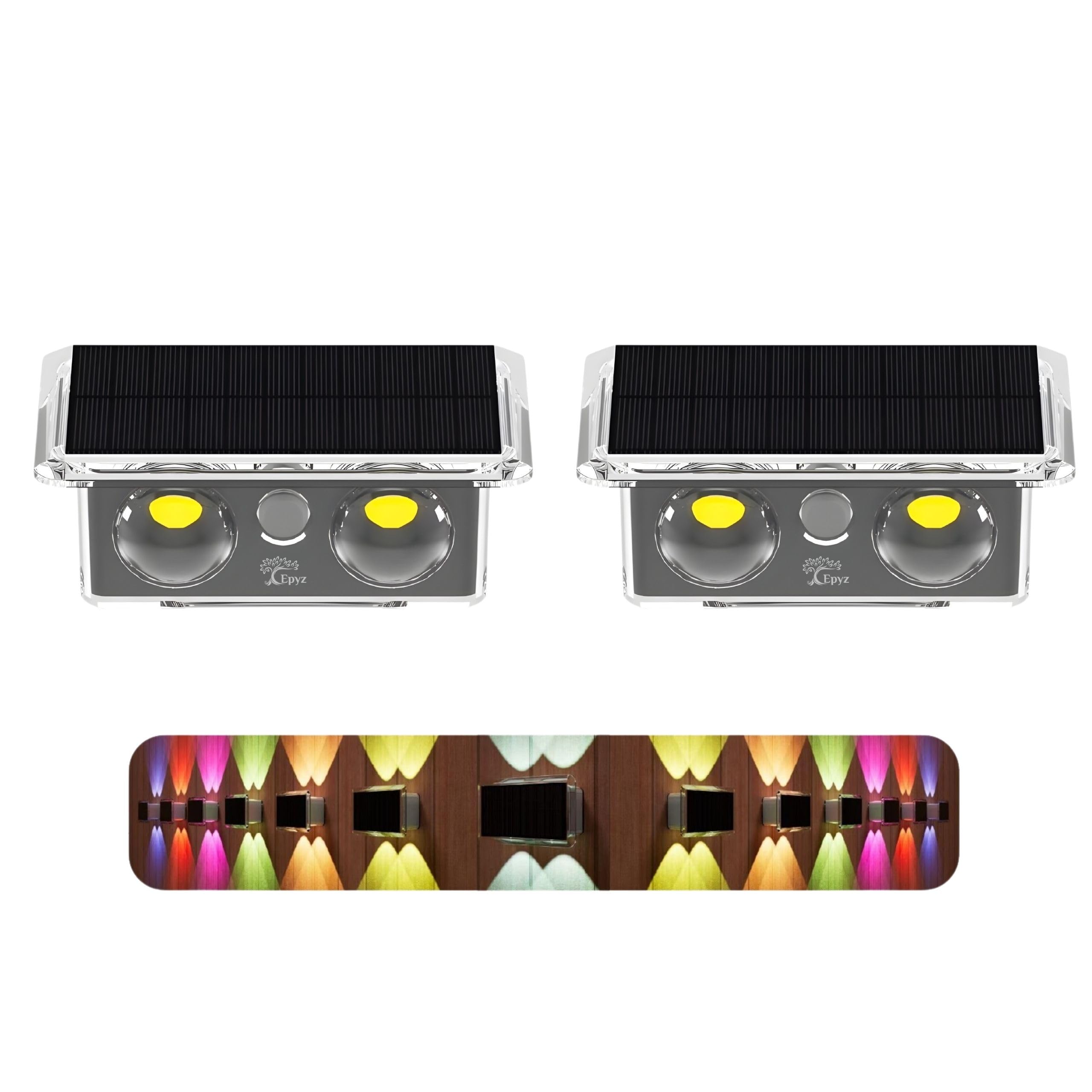 Epyz Solar Wall Light - Warm Yellow LED -10