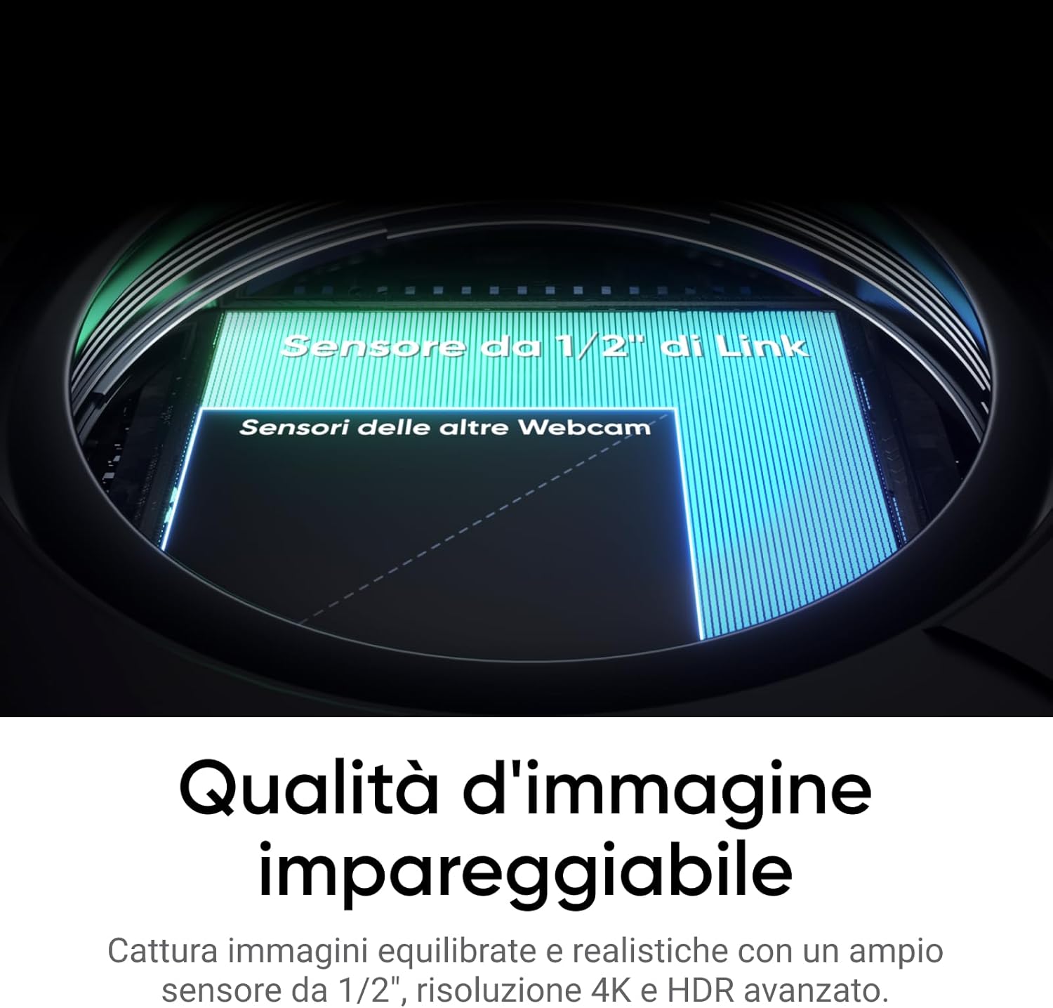 Insta360 Link 2 Pack standard - PTZ 4K Webcam per PC/Mac, Sensore da 1/2", IA Tracking, HDR, Mic di cancellazione del rumore IA, Controllo gestuale per lo streaming, Videochiamate, Gaming - Immagine 2