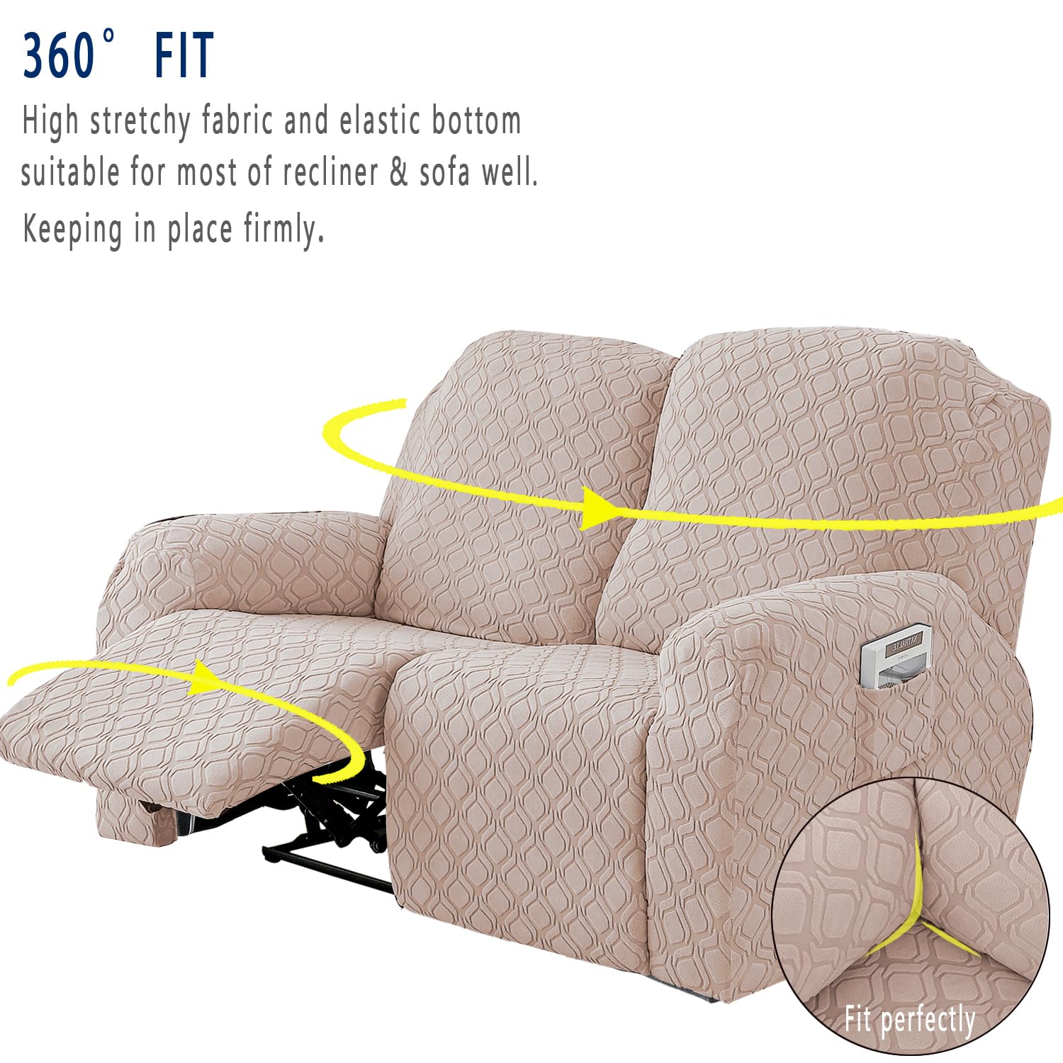 OKUYUK Recliner Chair Cover - Image 4